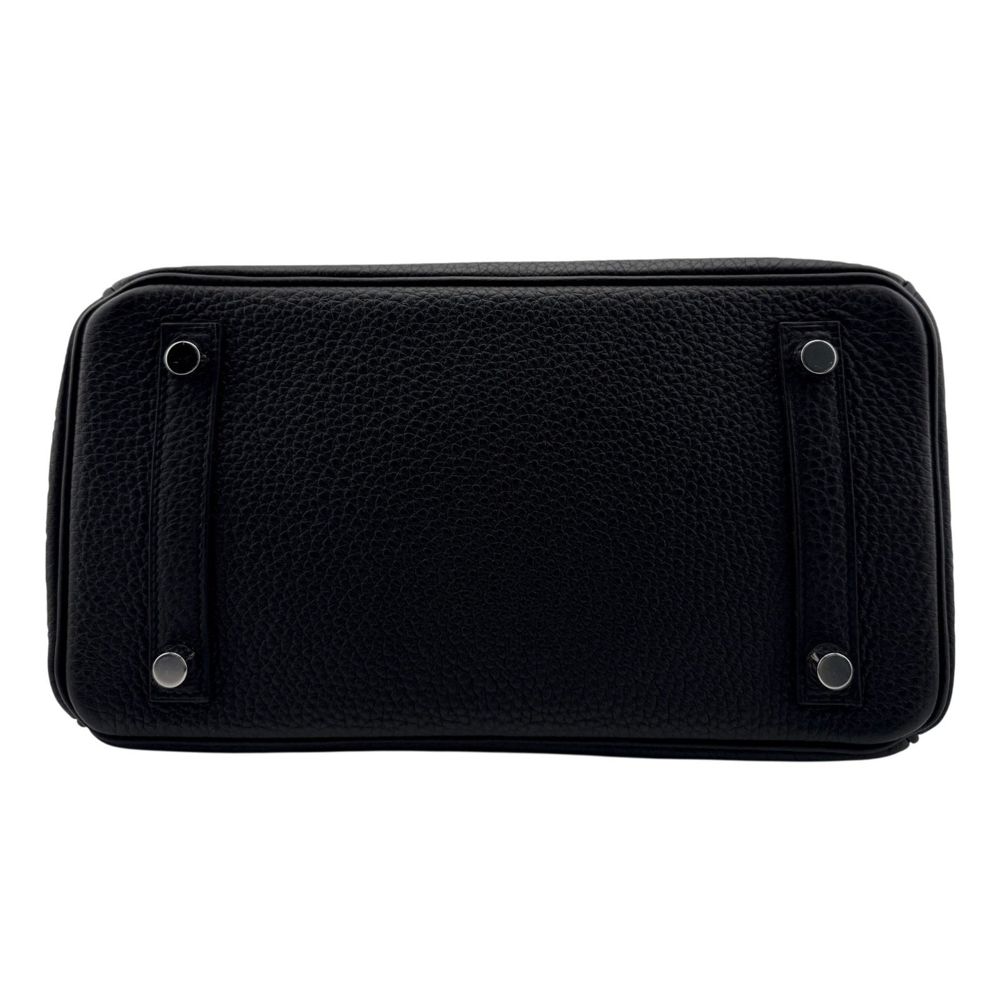 Hermes Birkin 25 Black Noir Togo Leather Palladium Hardware Handbag