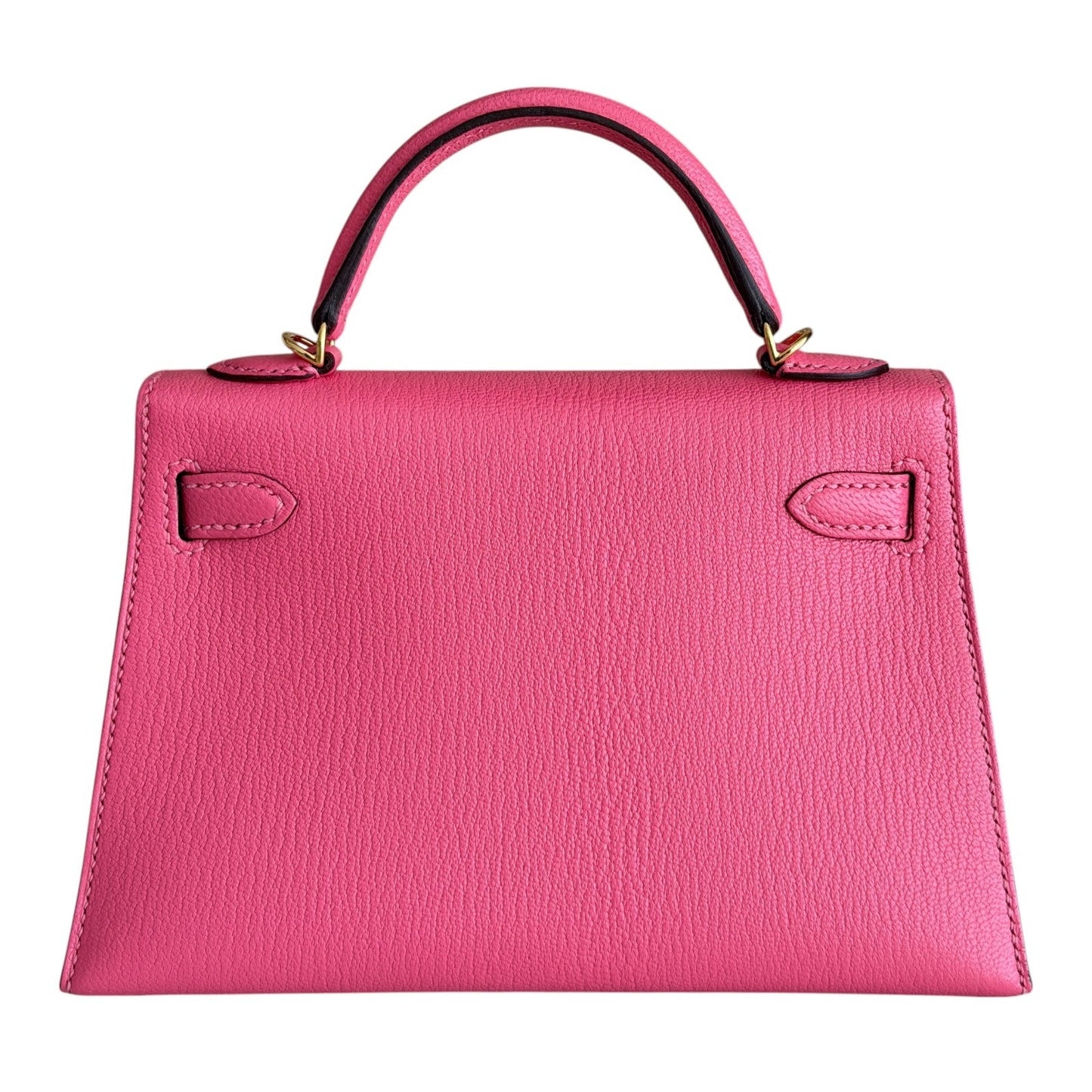 Hermes Kelly Mini 20 Rose Lipstick Pink Chèvre Leather Gold Hardware