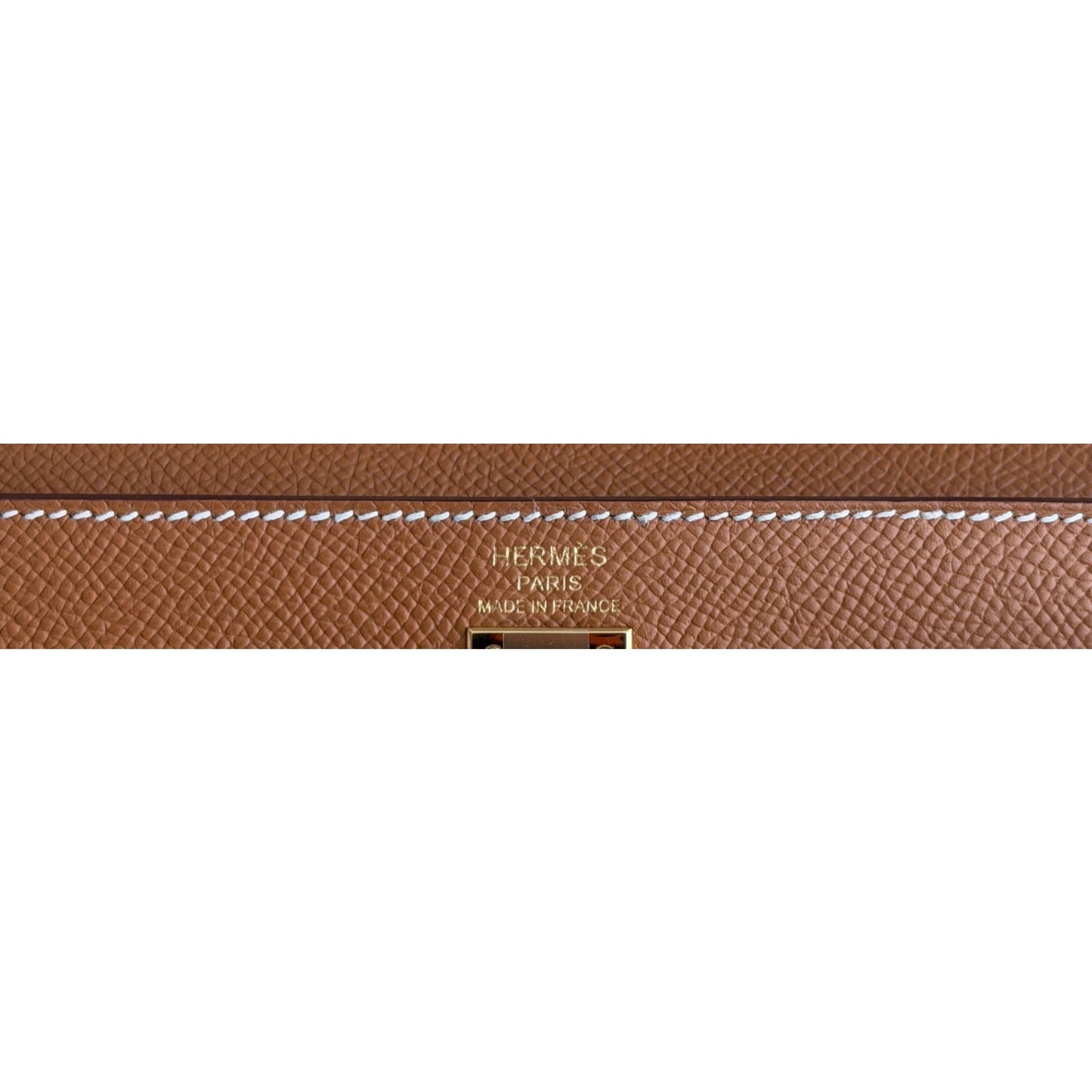 Hermes Kelly 25 Sellier Gold Tan Epsom Leather Gold Hardware
