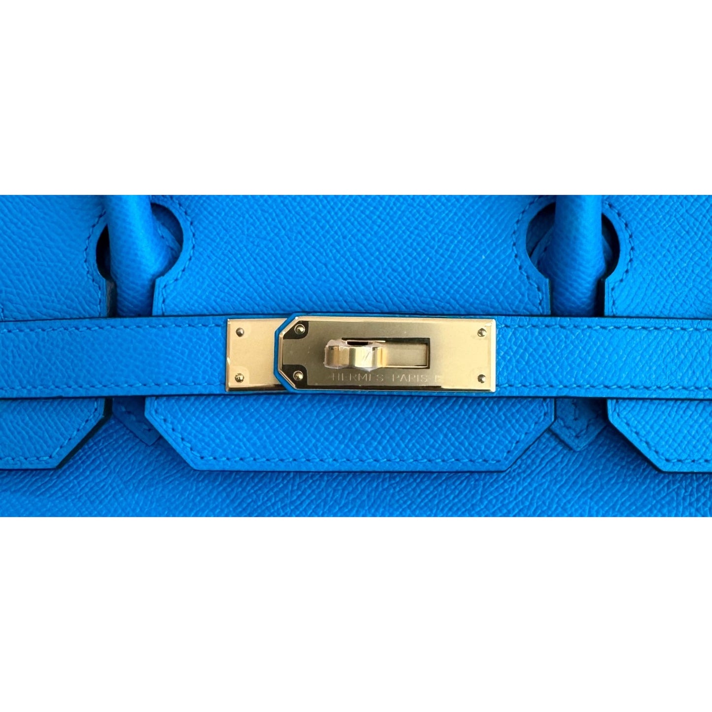 Hermes Birkin 30 Blue Frida Epsom Leather Gold Hardware