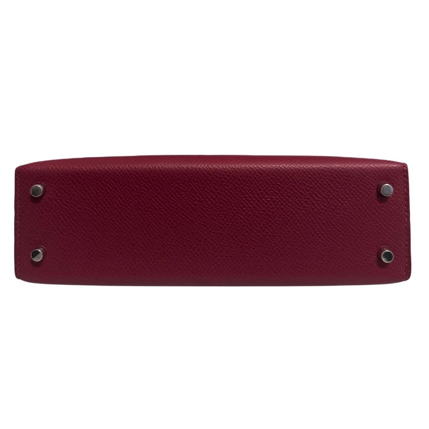 Hermes Kelly Mini 20 Tri Color Rubis Rose Azalee Rouge H Red Epsom Palladium Hwr