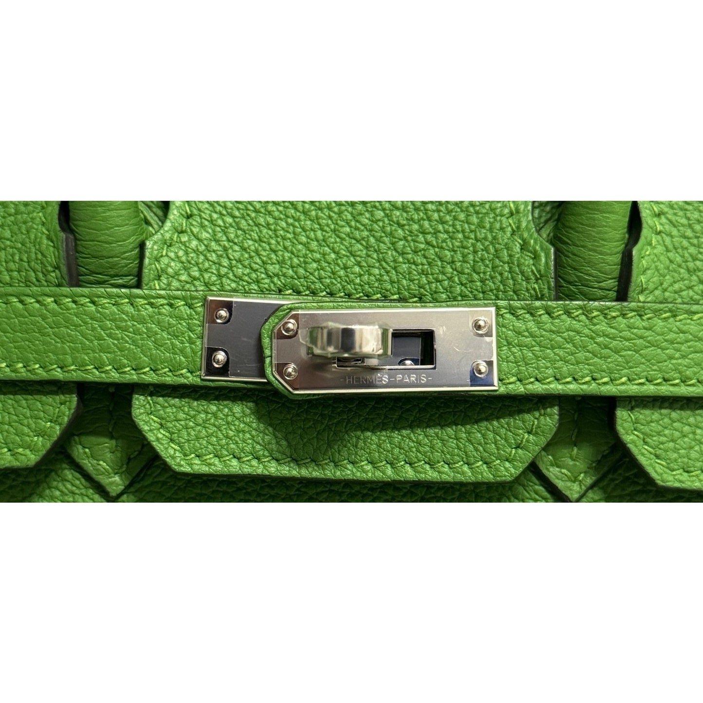 Hermes Birkin 25 Vert Yucca Green Togo Leather Palladium Hardware NEW