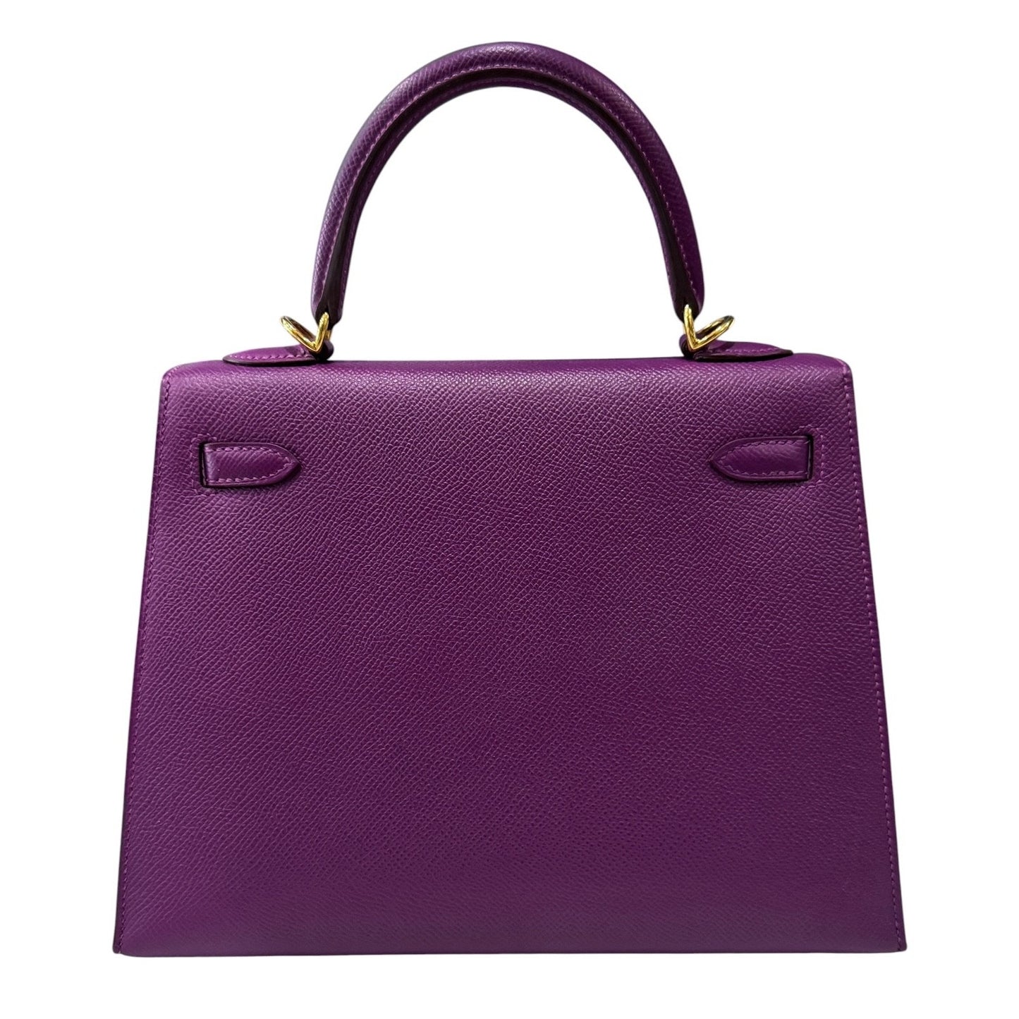 Hermes Kelly 25 Sellier Anemone Purple Epsom Leather Gold Hardware RARE