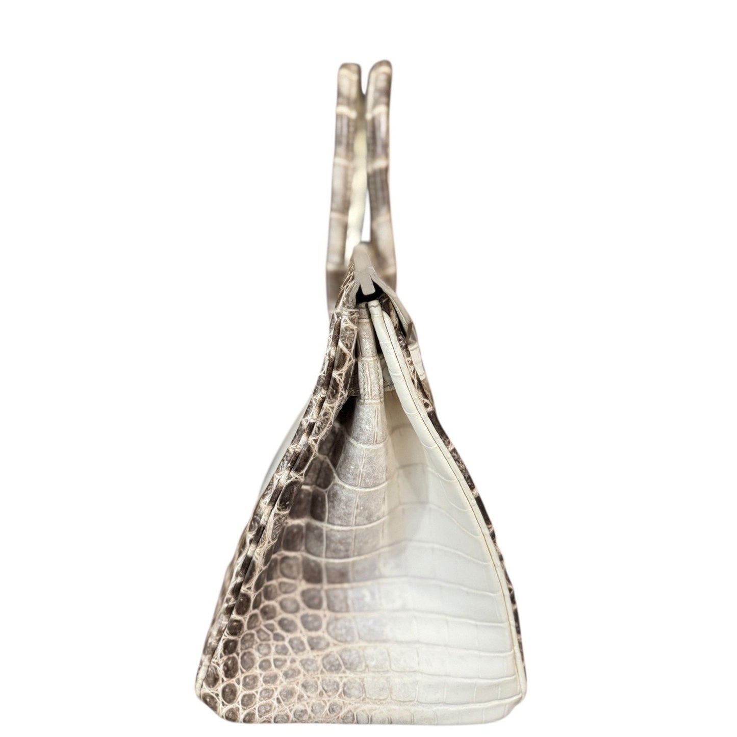 Hermes Birkin 30 White Himalayan Crocodile Matte Leather Palladium Hardware RARE