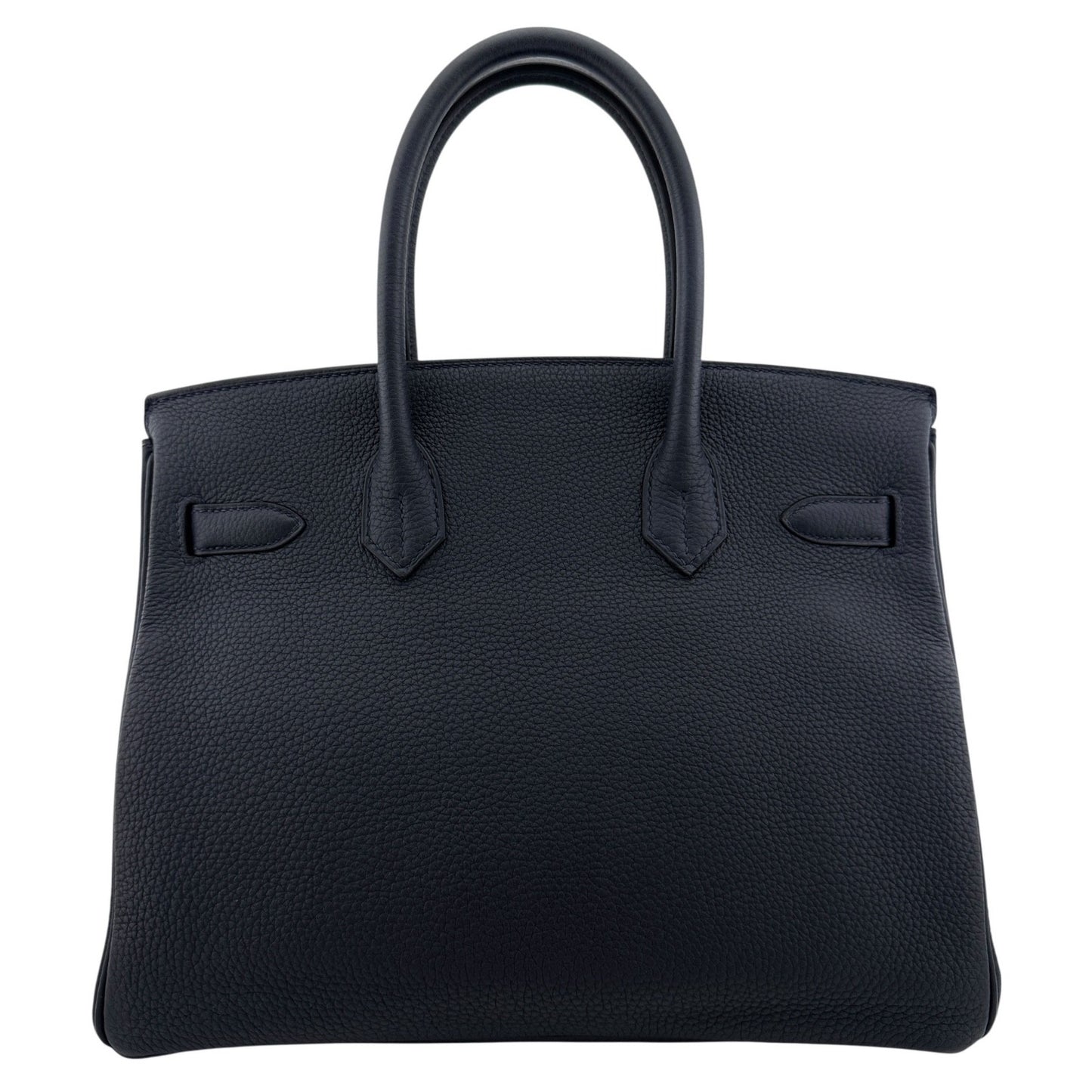 Hermes Birkin 30 Bleu Nuit Dark Blue Togo Leather Rose Gold Hardware