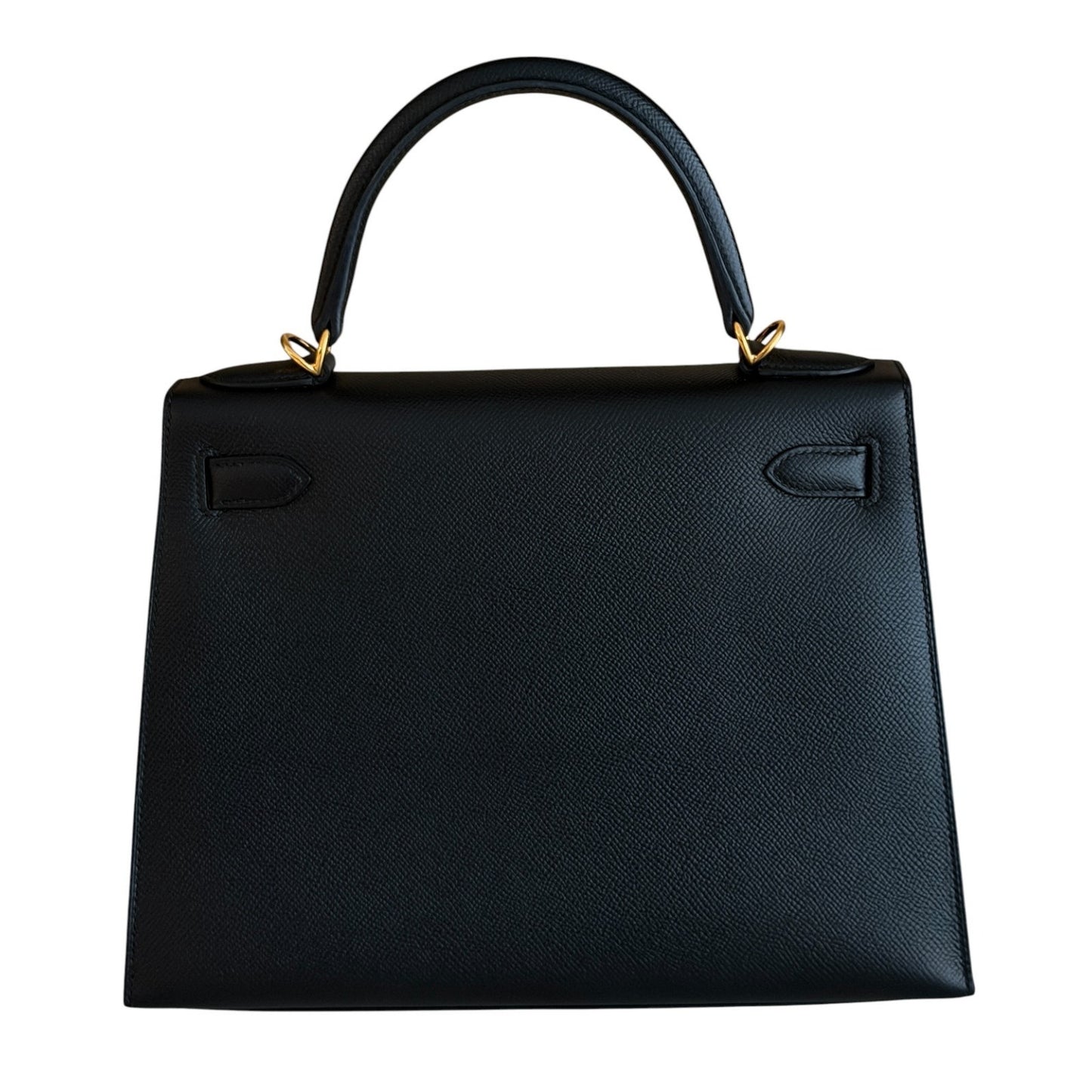 Hermes Kelly 28 Sellier Black Noir Epsom Leather Gold Hardware
