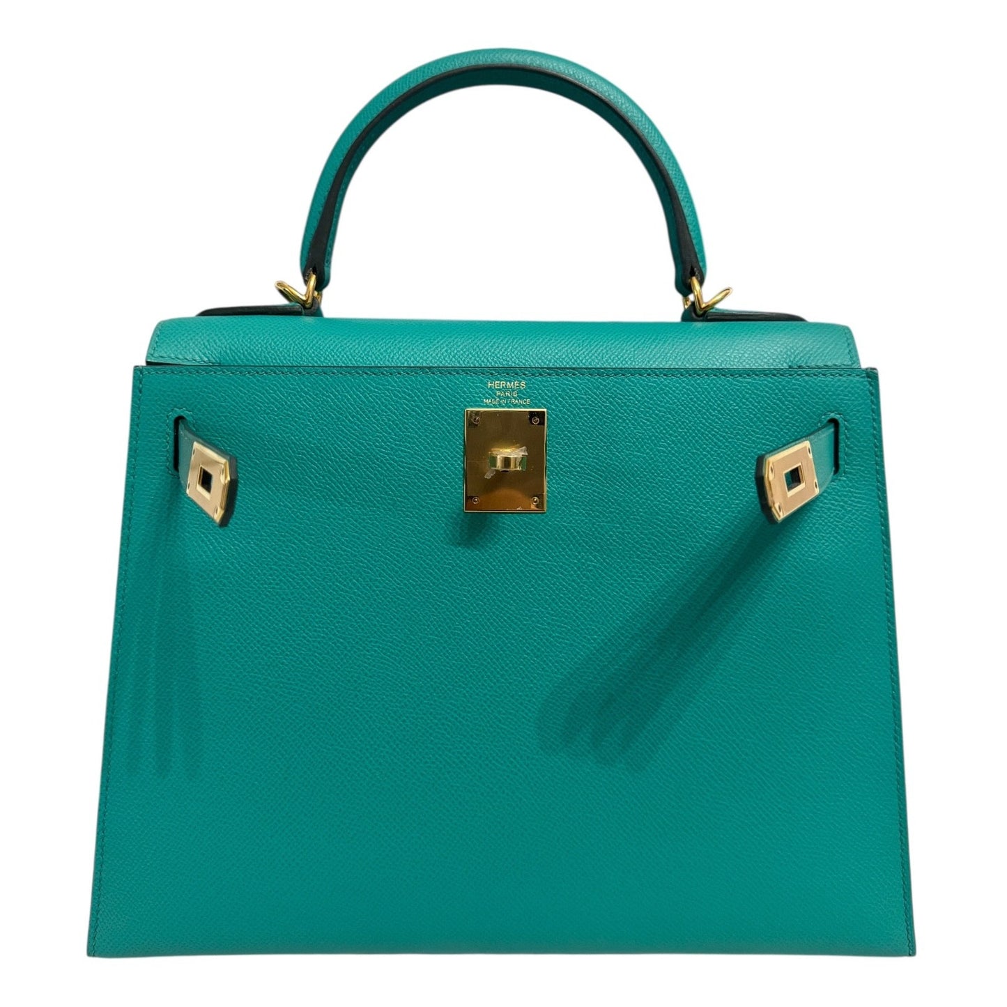 Hermes Kelly 28 Sellier Vert Verone Green Epsom Leather Gold Hardware