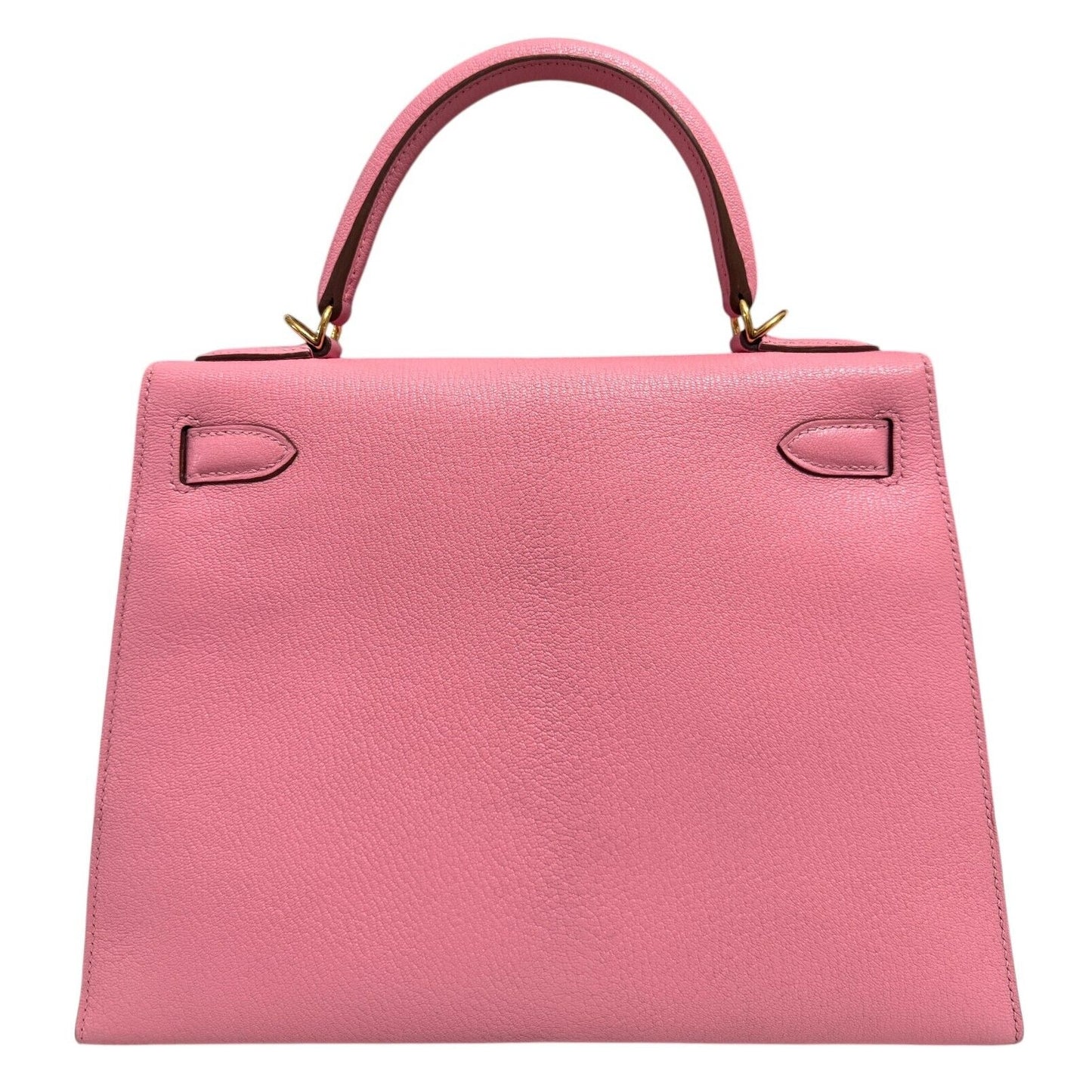 Hermes Kelly 28 Sellier Rose Confetti Pink Chevre Leather Gold Hardware RARE