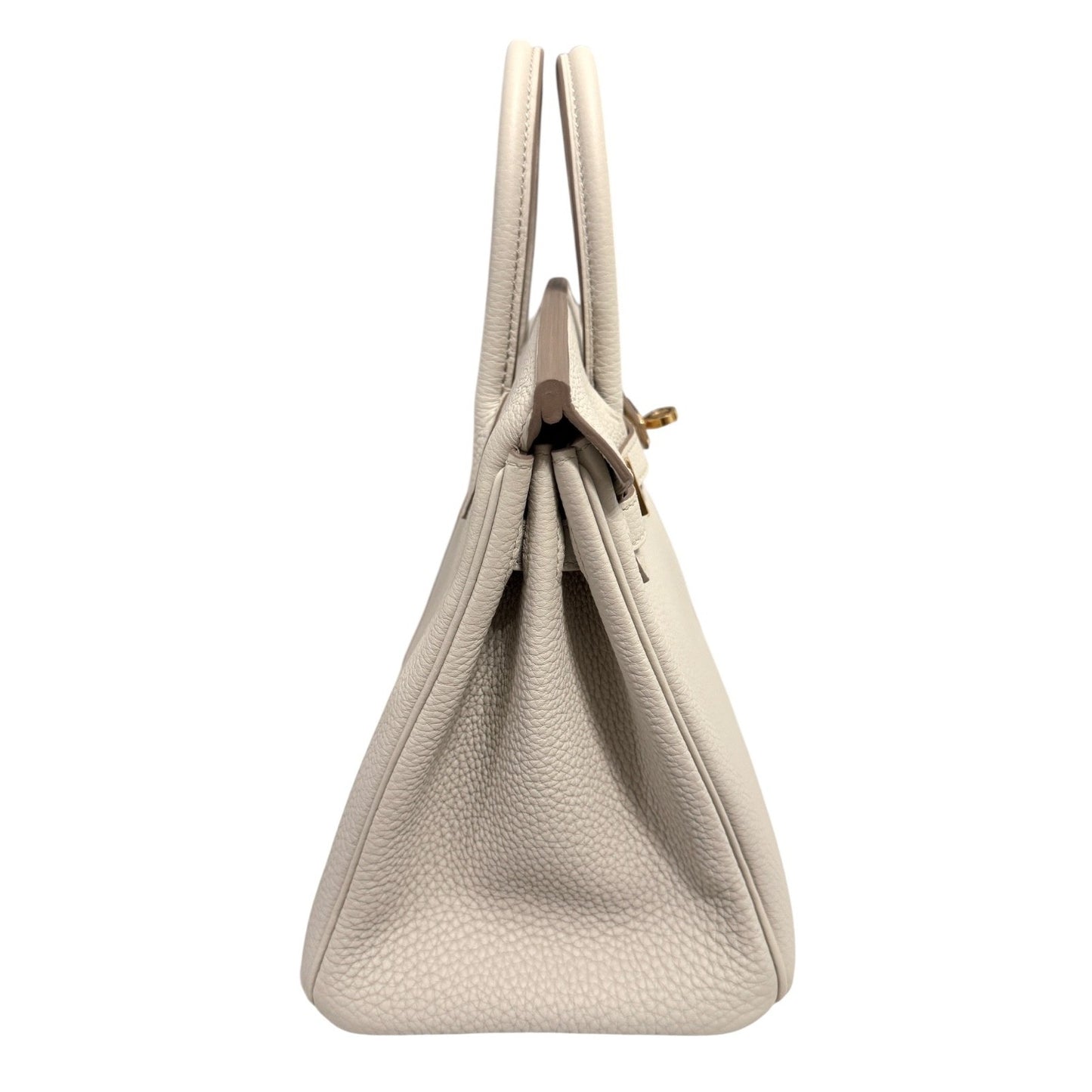 Hermes Birkin 25 Beton Beige Cream Togo Leather Gold Hardware