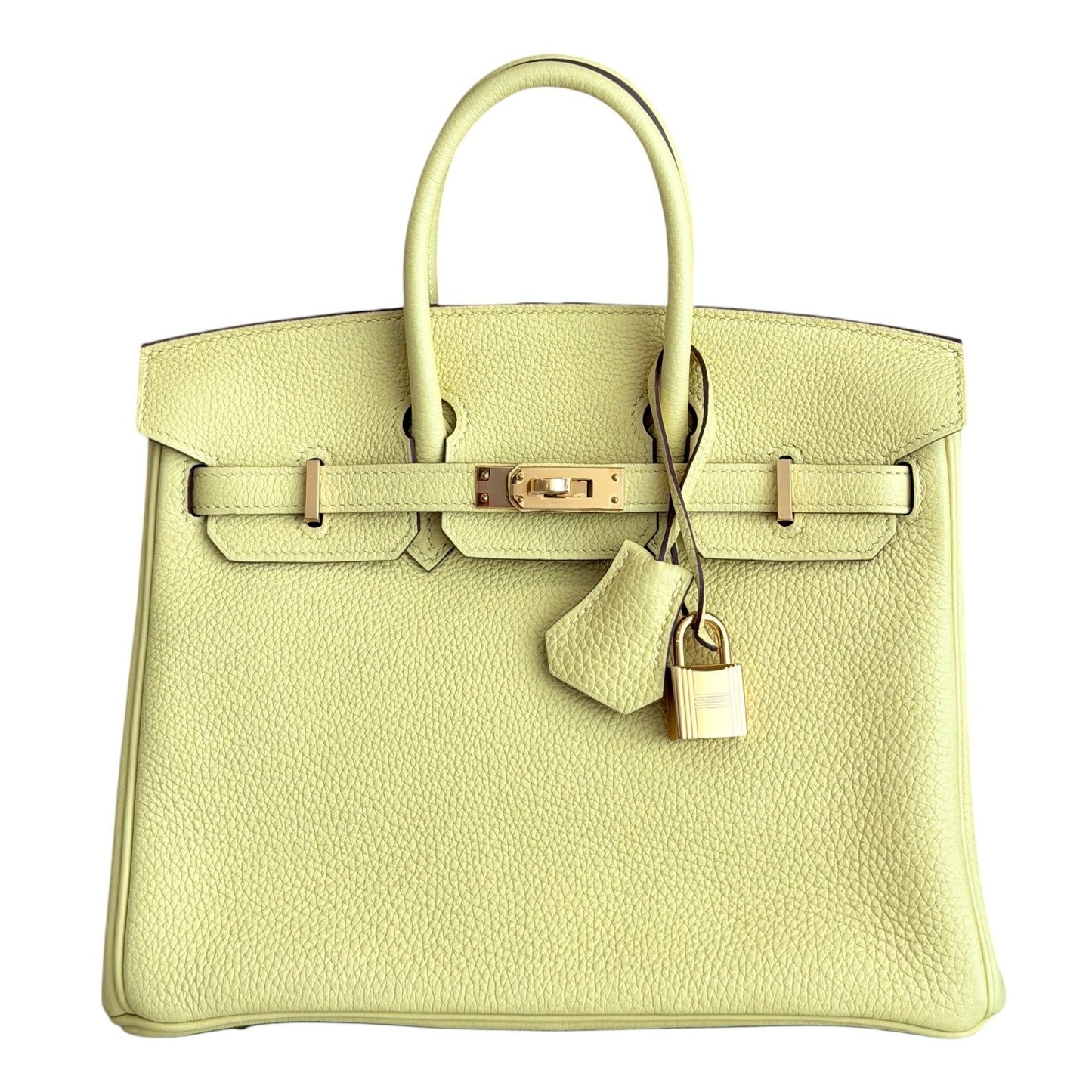 Hermes Birkin 25 Jaune Poussin Yellow Togo Leather Gold Hardware
