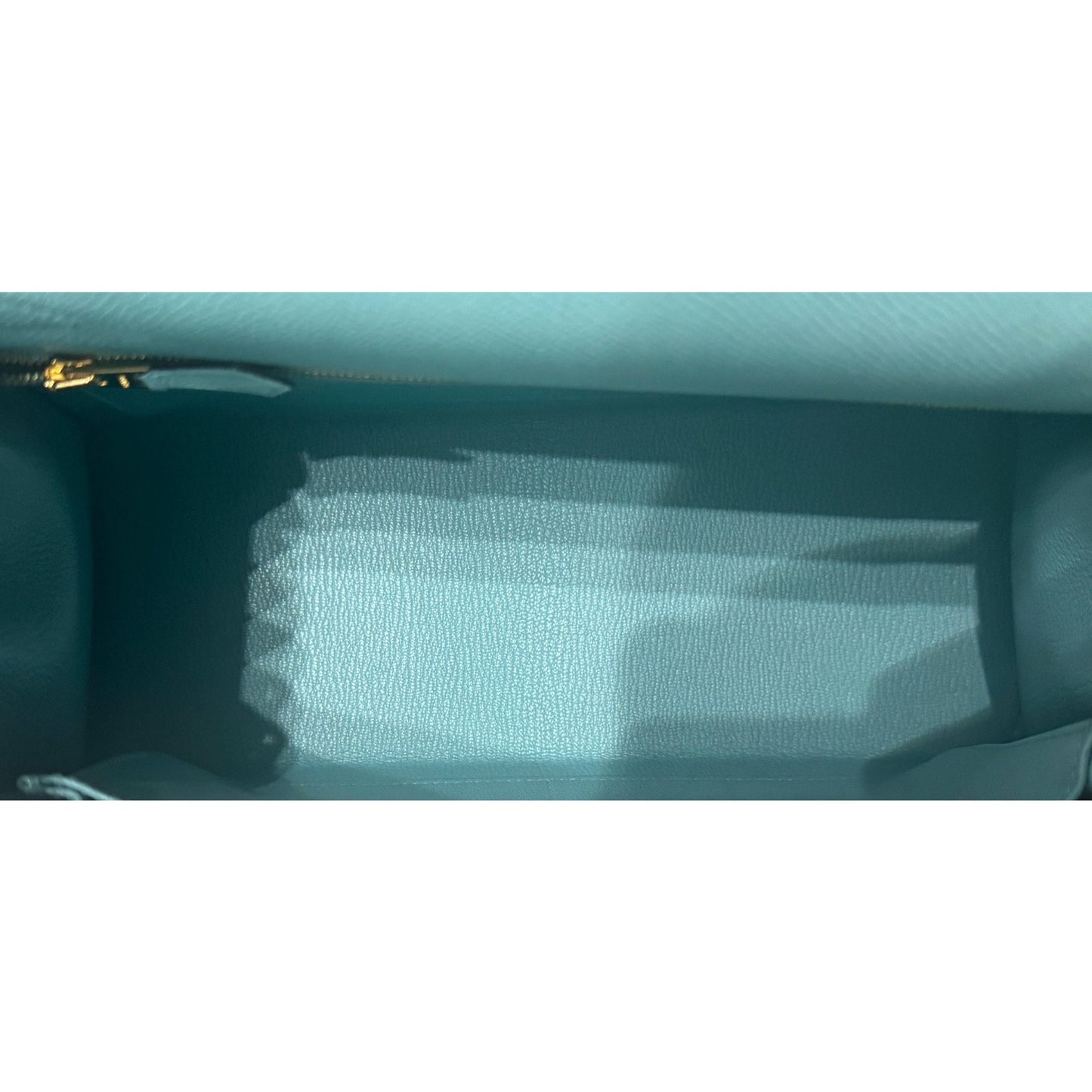 Hermes Kelly 28 Sellier Blue Atoll Epsom Leather Gold Hardware