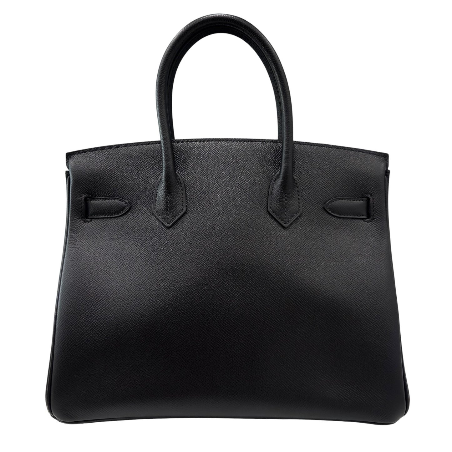 Hermes Birkin 30 Black Noir Epsom Leather Gold Hardware RARE