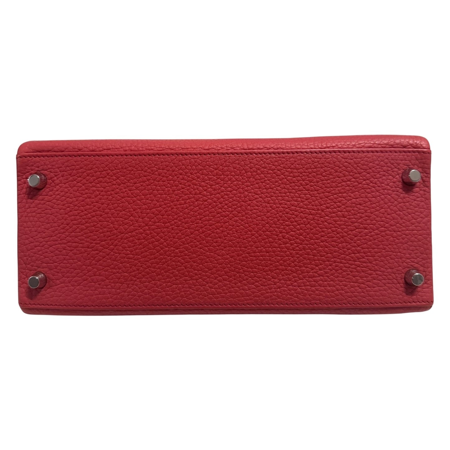 Hermes Kelly 28 Bougainvillea Pink red Togo Leather Palladium Hardware RARE