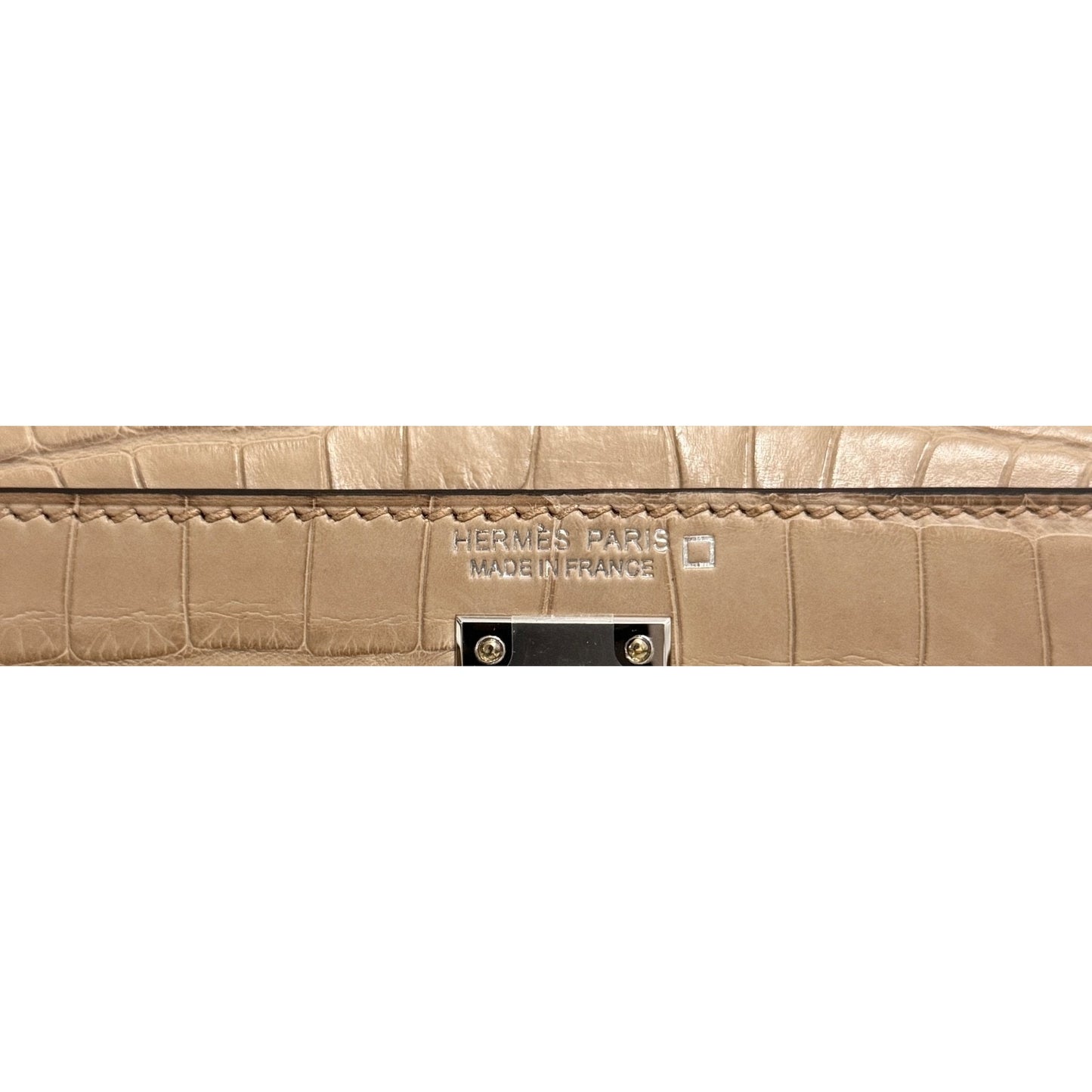 Hermes Kelly Mini 20 Matte Alligator Chai Tan Beige Palladium Hardware 2025