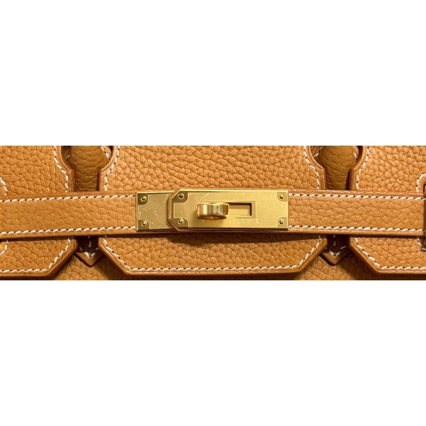 Hermes Birkin 30 Sellier Natural Sable Vache Naturelle Grainée Hardware RARE