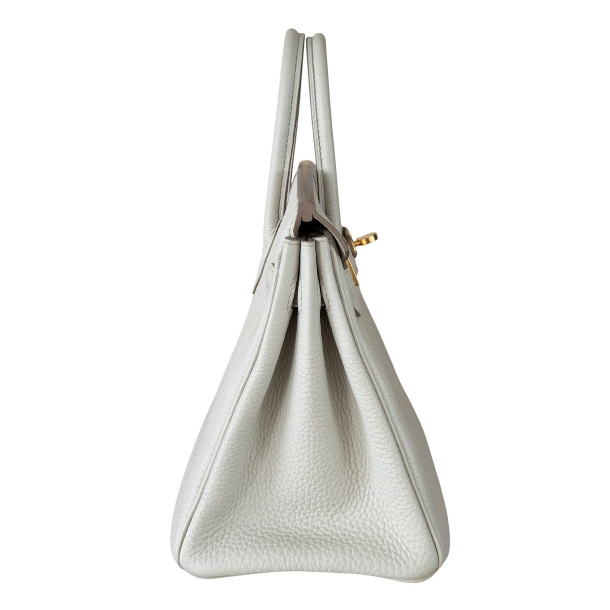 Hermes Birkin 25 Beton Beige Cream Togo Leather Gold Hardware