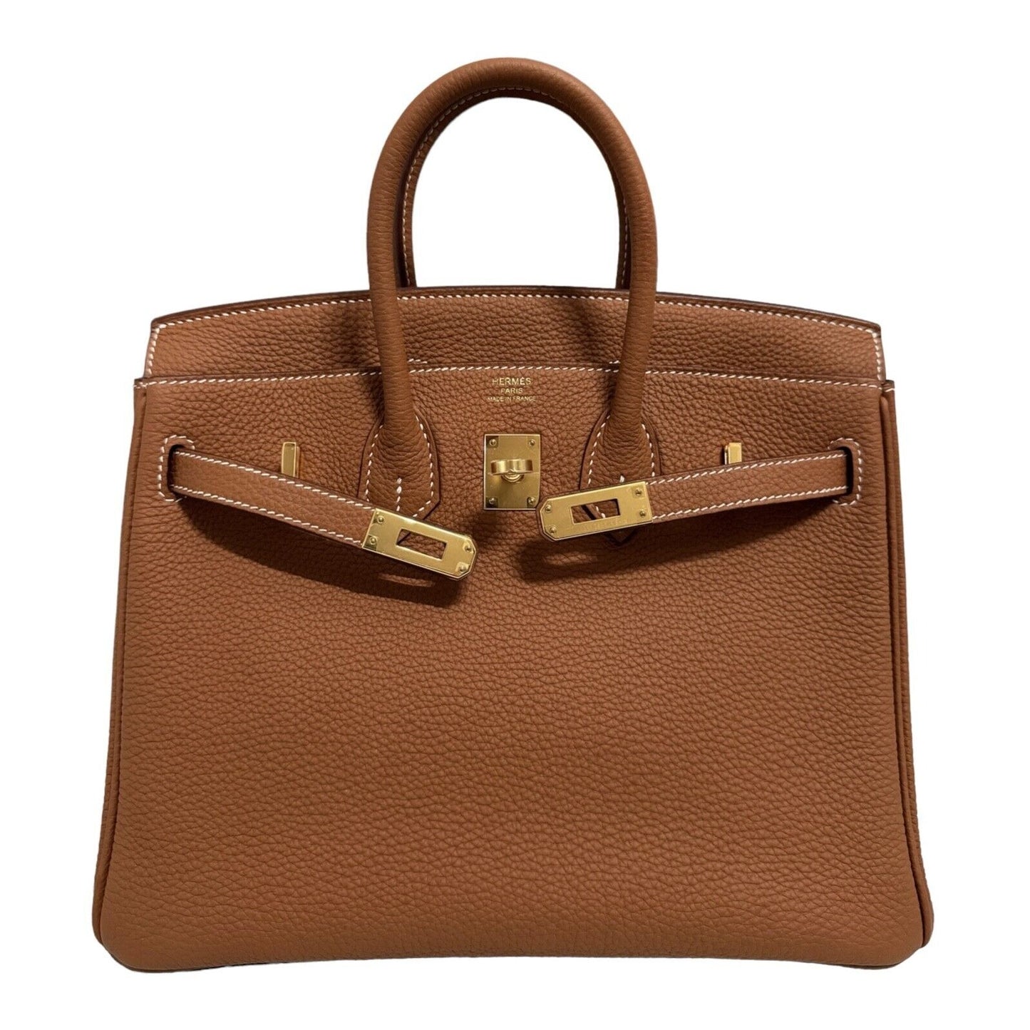 Hermes Birkin 25 Gold Tan Camel Togo Leather Gold Hardware