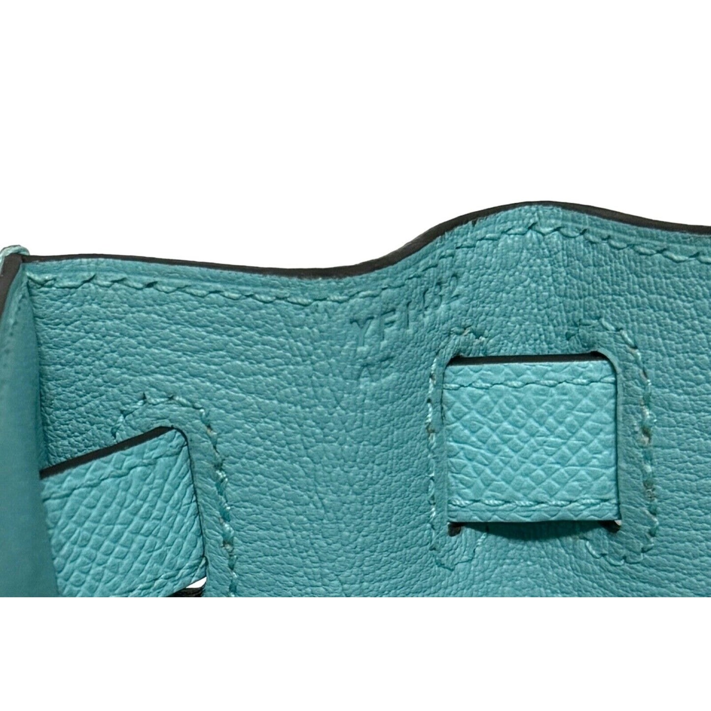 Hermes Kelly 28 Sellier Blue Atoll Tiffany Blue Epsom Leather Gold Hardwar