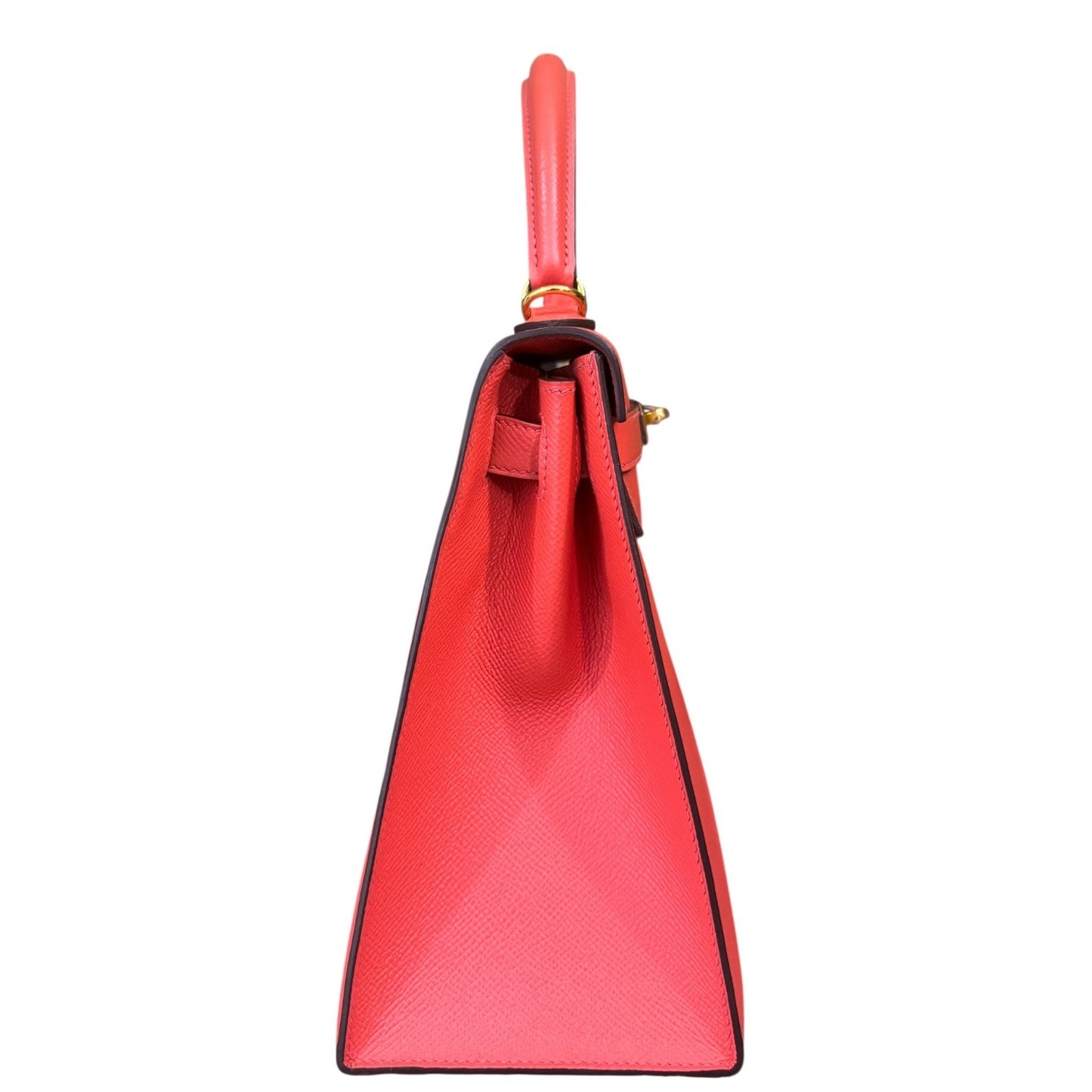 Hermes Kelly 28 Sellier Pink Rose Jaipur Epsom Leather Gold Hardware