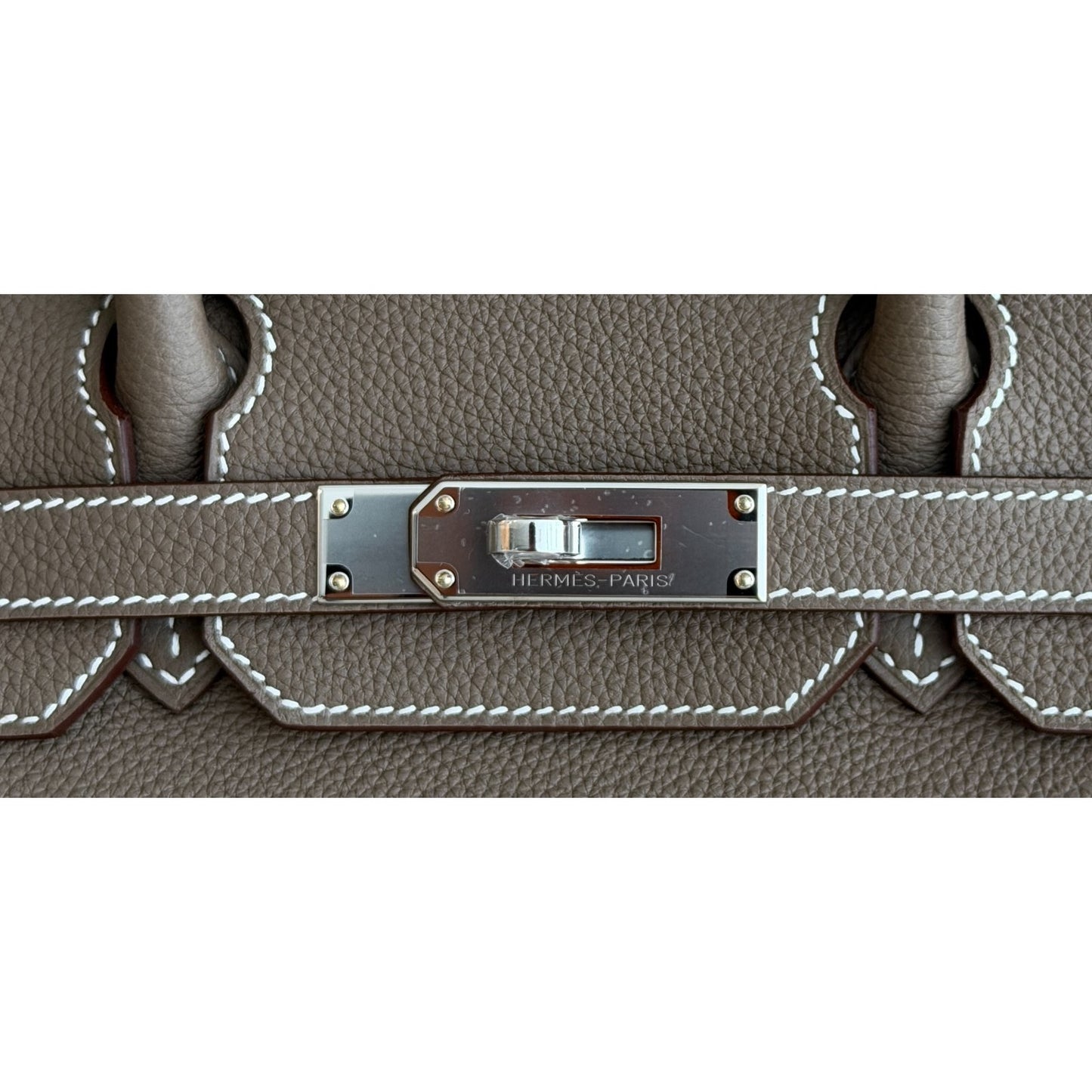 Hermes Birkin 30 Etoupe Gray Togo Leather Palladium Hardware