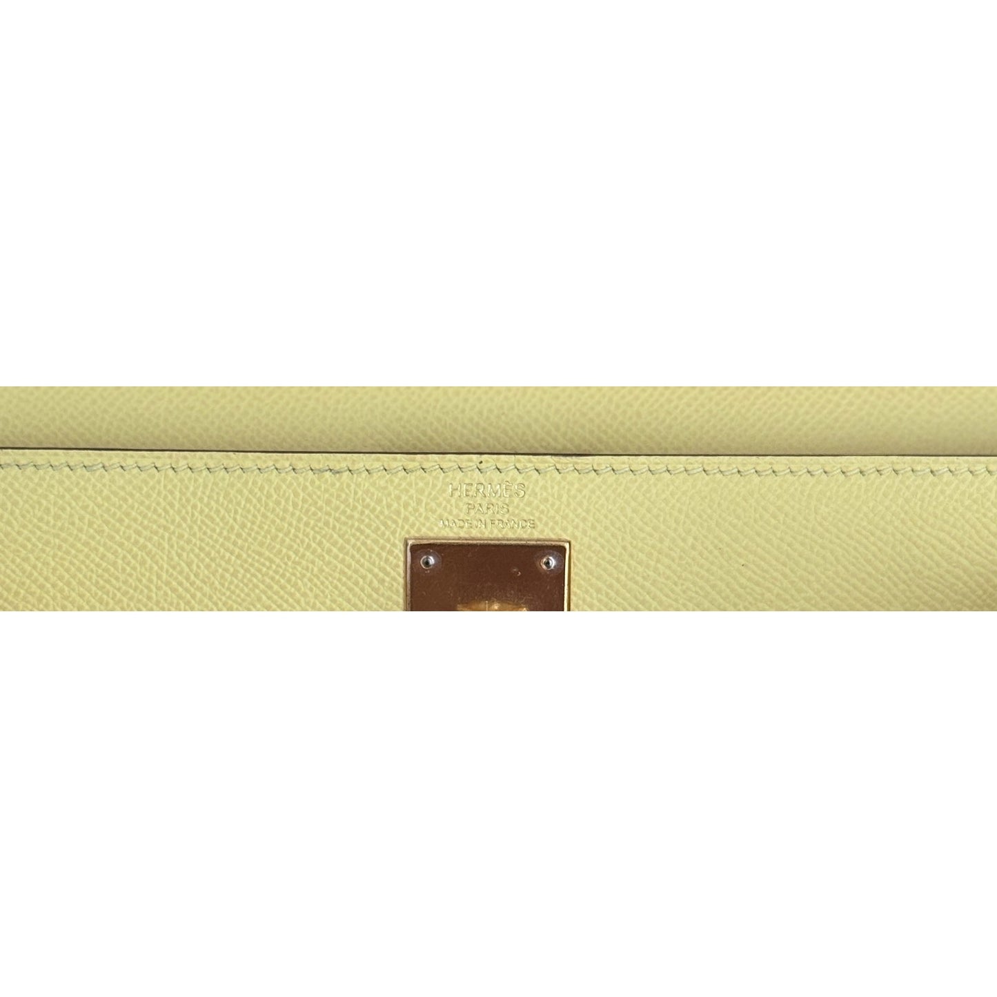 Hermes Kelly 28 Sellier Jaune Poussin Yellow Epsom Leather Gold Hardware