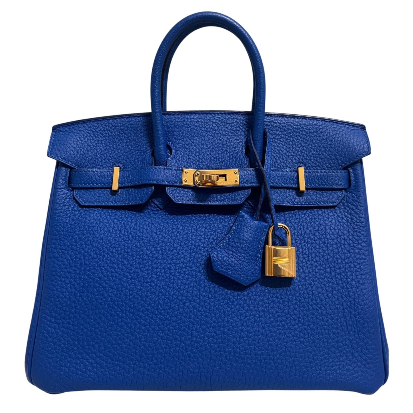 Hermes Birkin 25 Blue Zellige Togo Leather Gold Hardware RARE