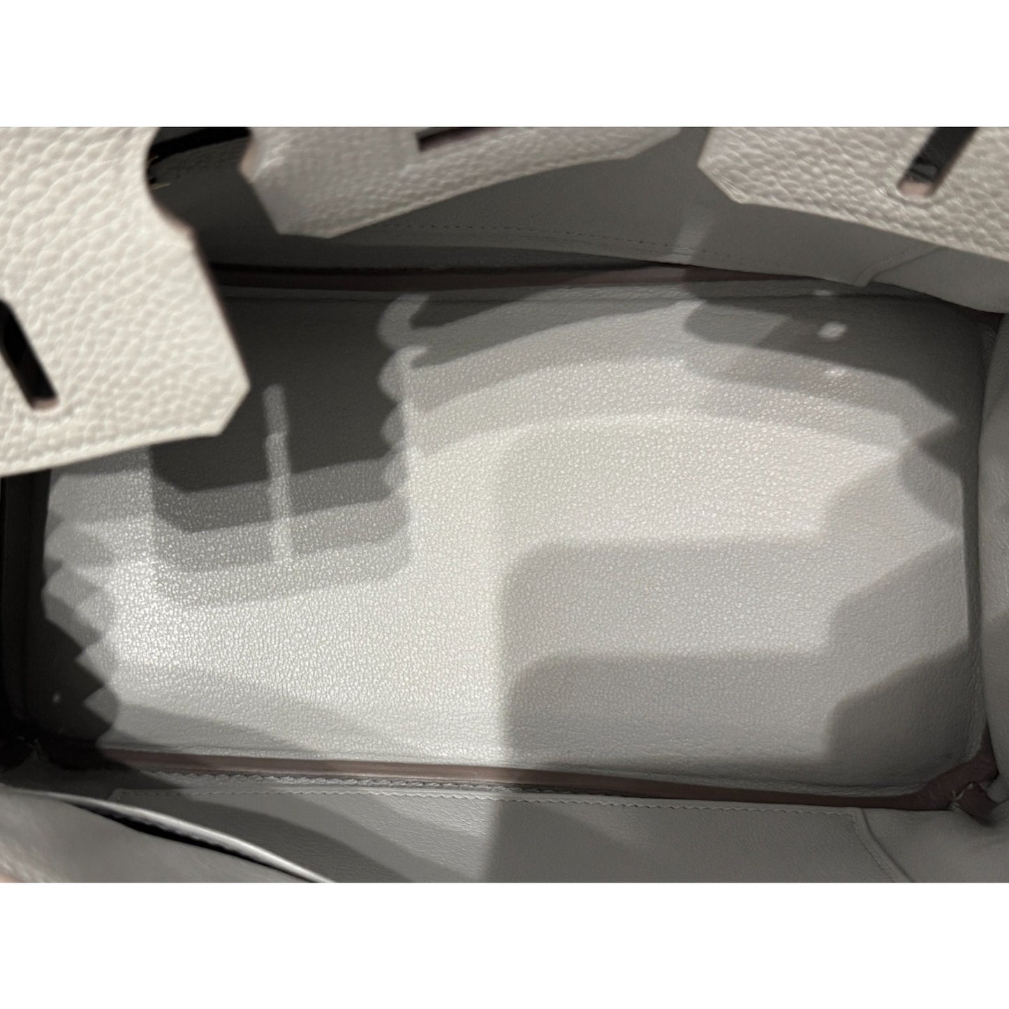 Hermes Birkin 25 Gris Perle Pearl Gray Togo Leather Gold Hardware