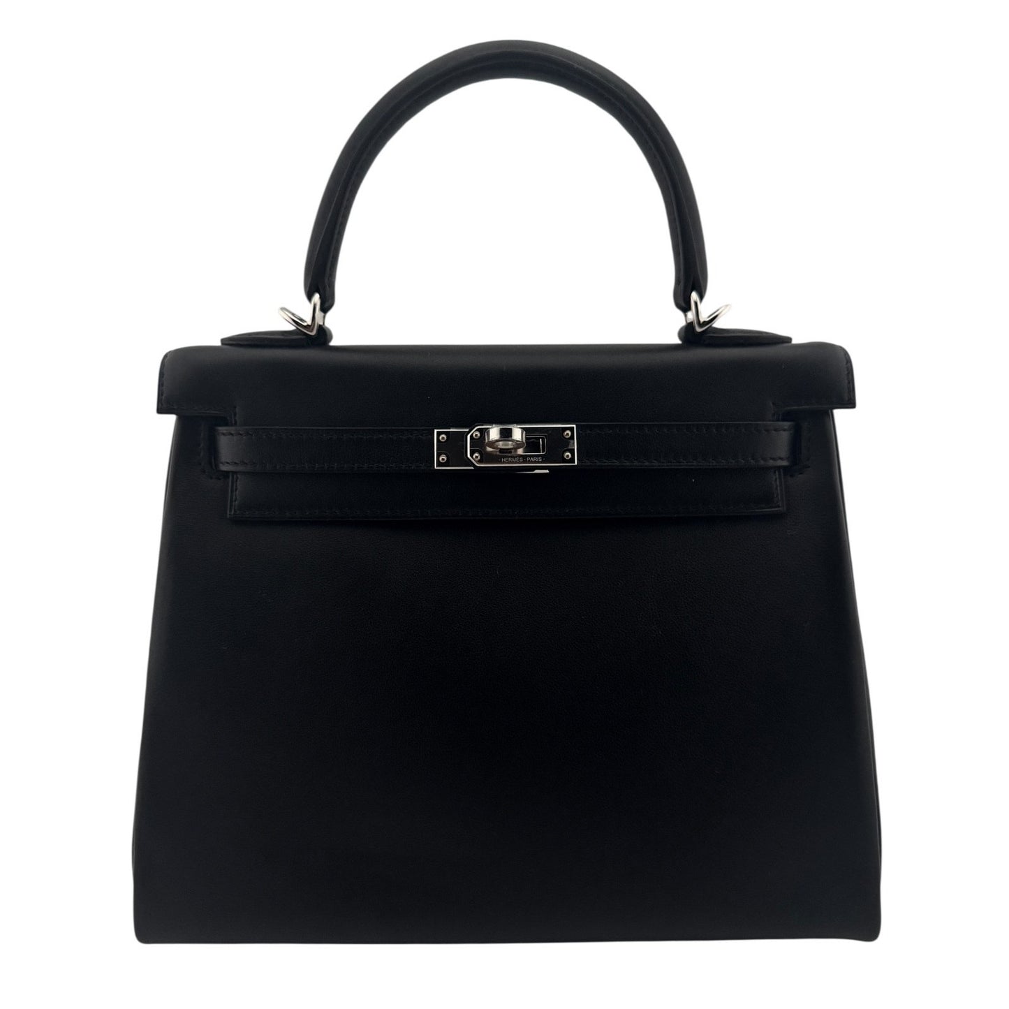 Hermes Kelly 25 Black Noir Cheri Leather Palladium Hardware New 2025
