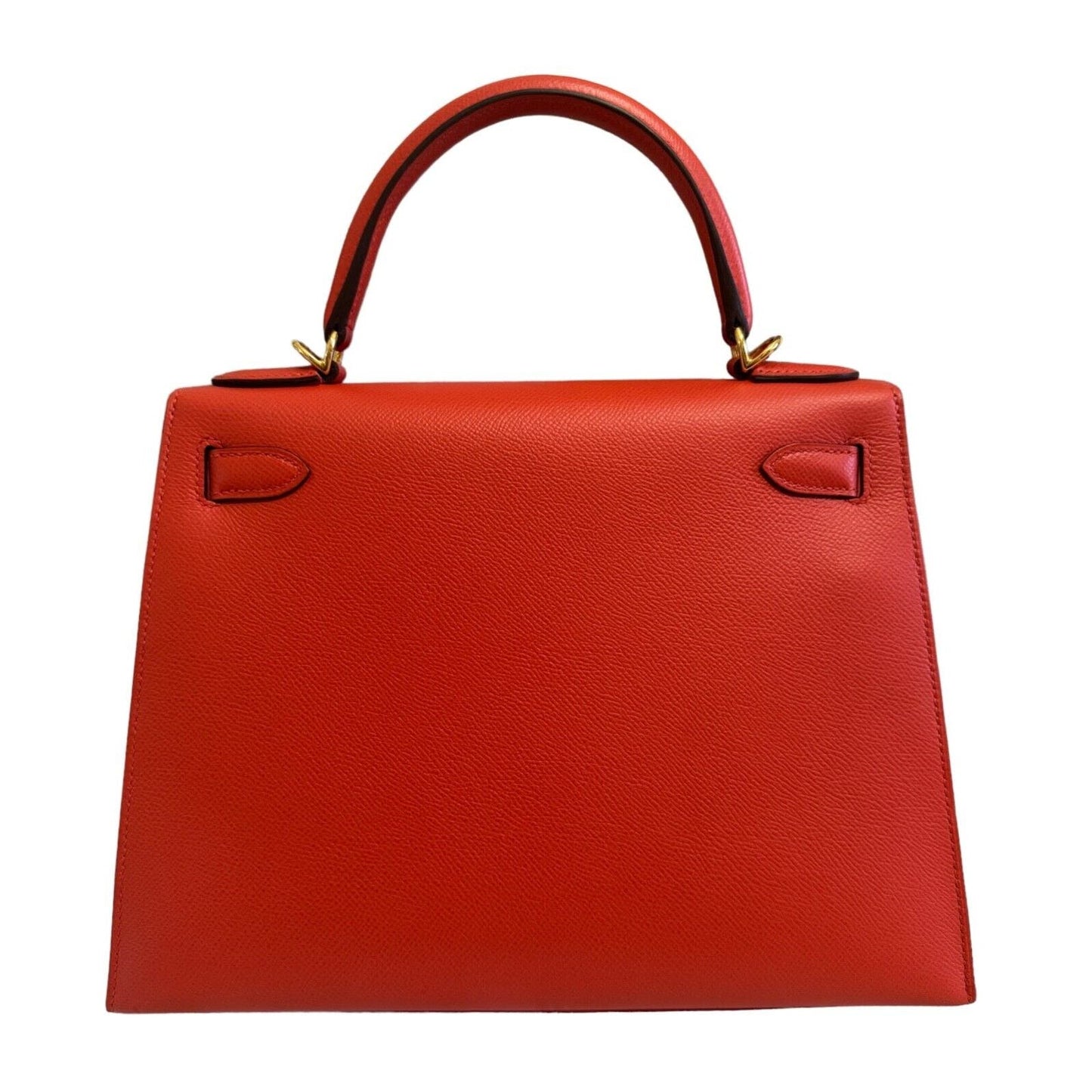 Hermes Kelly 28 Sellier Capucine Orange Red Epsom Leather Gold Hardware 2021