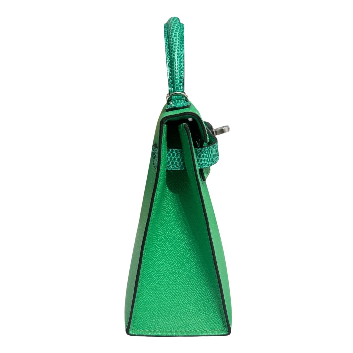 Hermes Mini Kelly Touch Lizard Vert Comics Green Madame Leather Palladium HWR