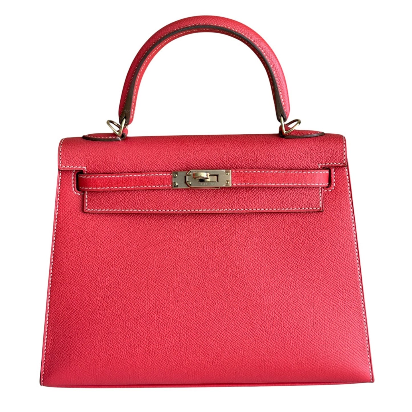 Hermes Kelly 25 Sellier Candy Rose Jaipur Pink Gold Epsom Permabrass Hardware