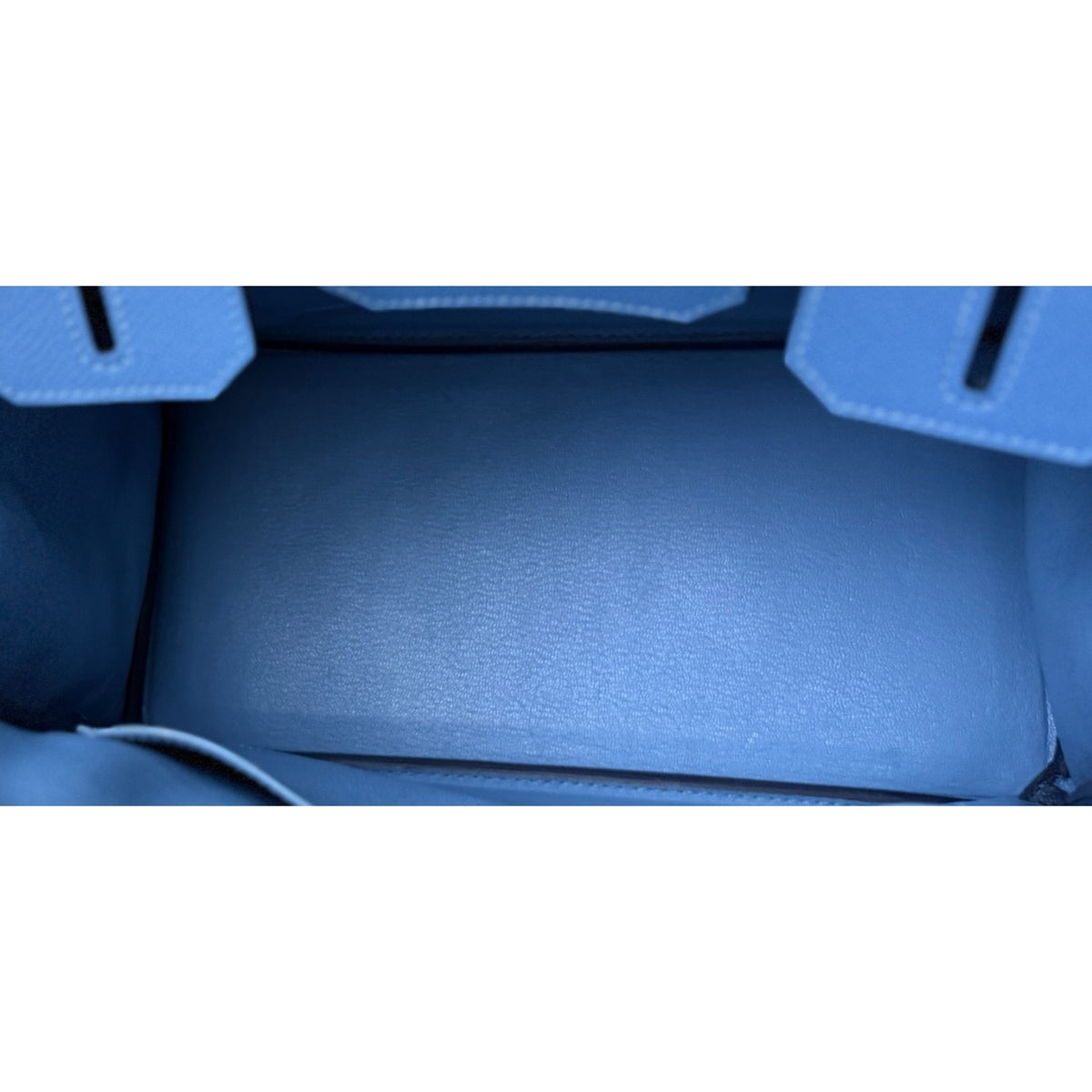 Hermes Birkin 30 Blue Azure Epsom Leather Palladium Hardware Rare