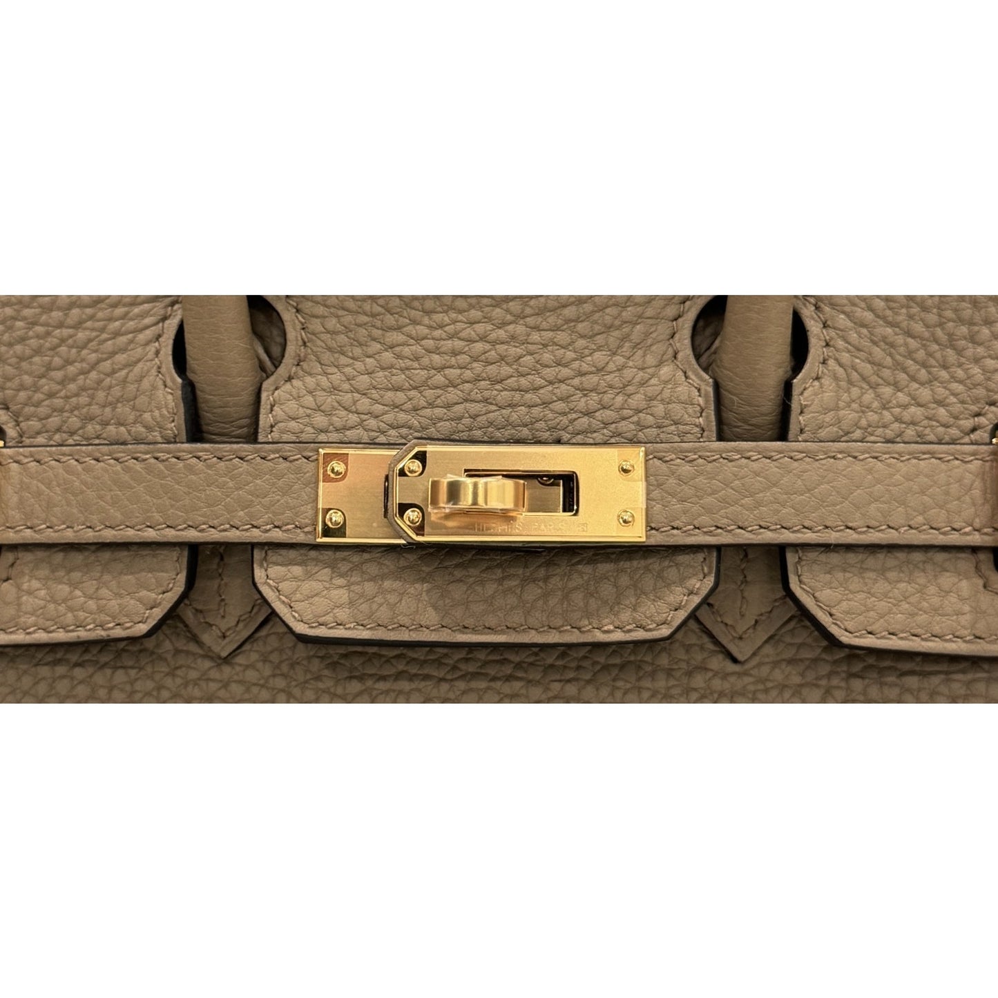 Hermes Birkin 25 Beige Marfa Togo Leather Gold Hardware NEW