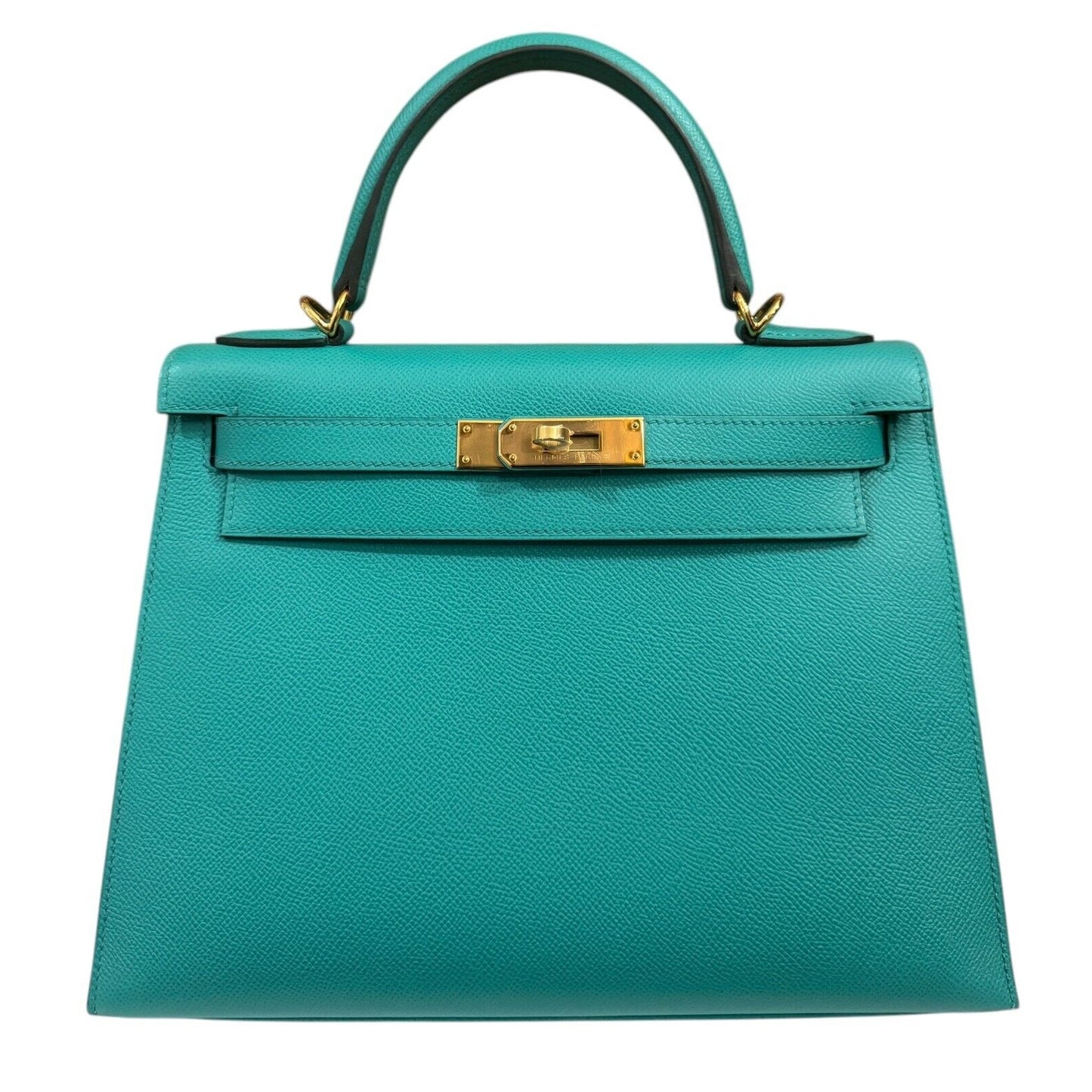 Hermes Kelly 28 Sellier Vert Verone Green Epsom Leather Gold Hardware