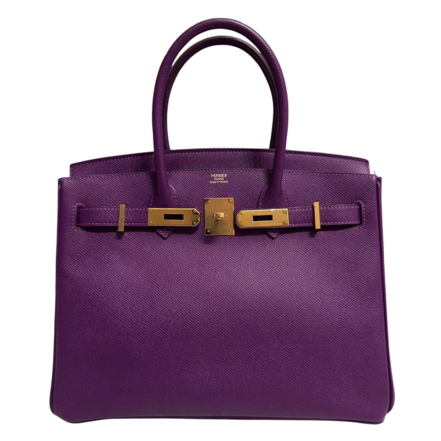 Hermes Birkin 30 Anemone Purple Epsom Leather Gold Hardware