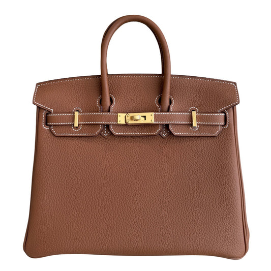 Hermes Birkin 25 Gold Tan Togo Leather Gold Hardware NEW 2026