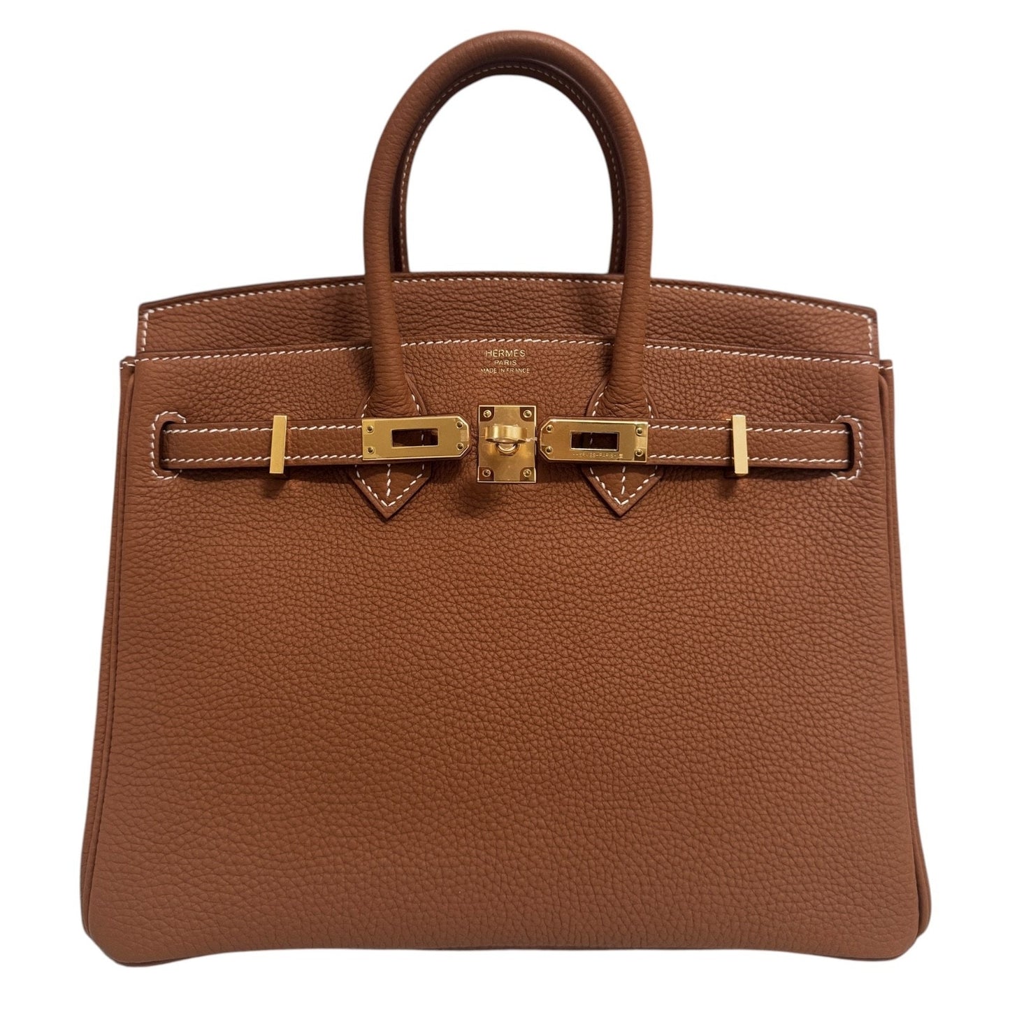 Hermes Birkin 25 Gold Tan Togo Leather Gold Hardware