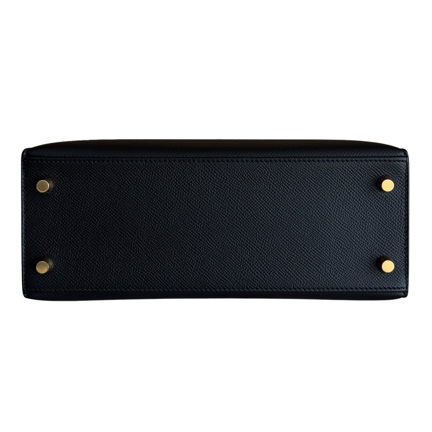 Hermes Kelly 25 Sellier Black Noir Epsom Leather Gold Hardware RARE