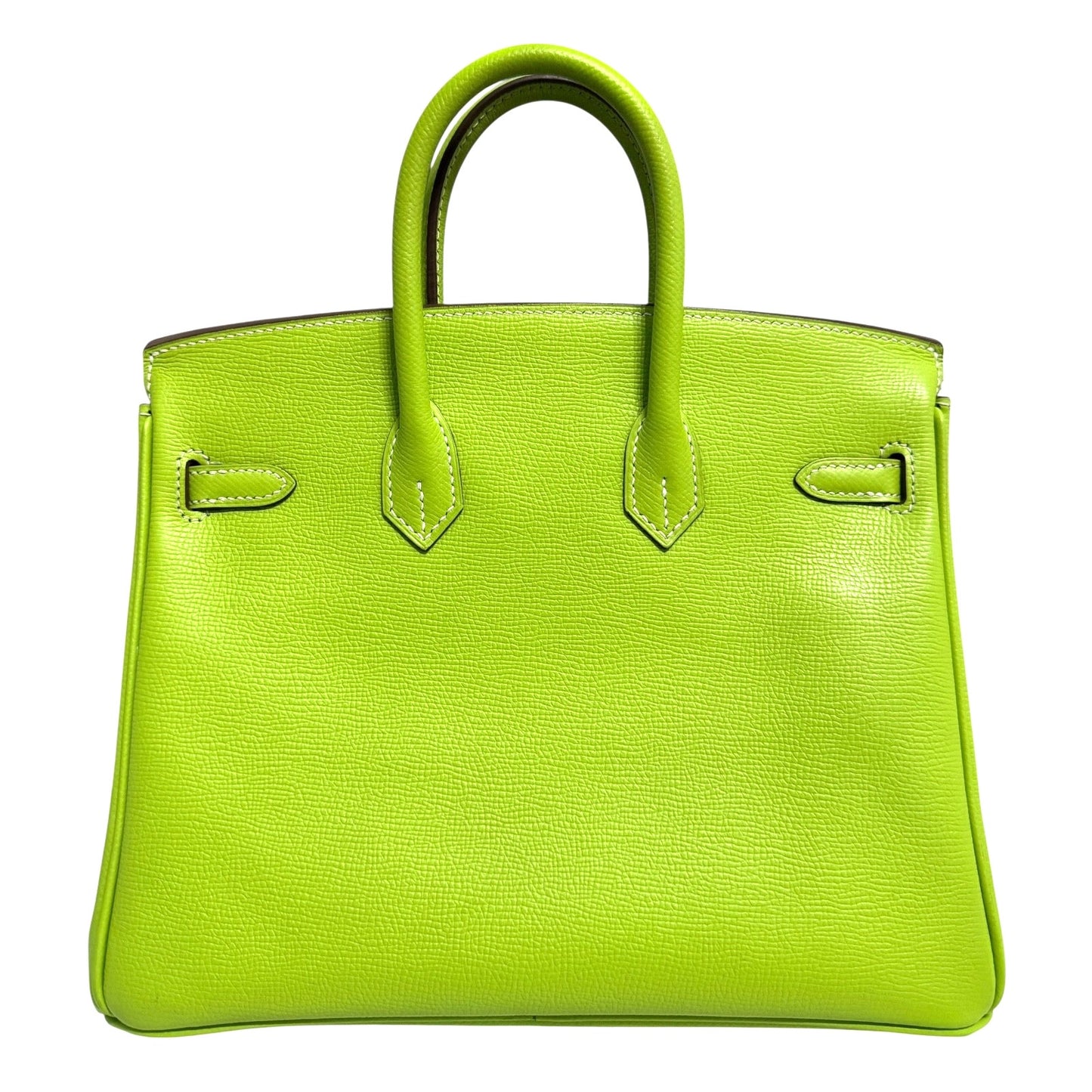 Hermes Birkin 25 Kiwi Epsom Lichen Green Epsom Leather Palladium Hardware
