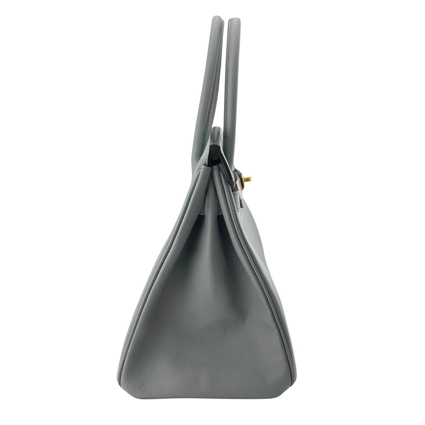 Hermes Birkin 30 Blue Glacier Gray Epsom Leather Gold Hardware RARE