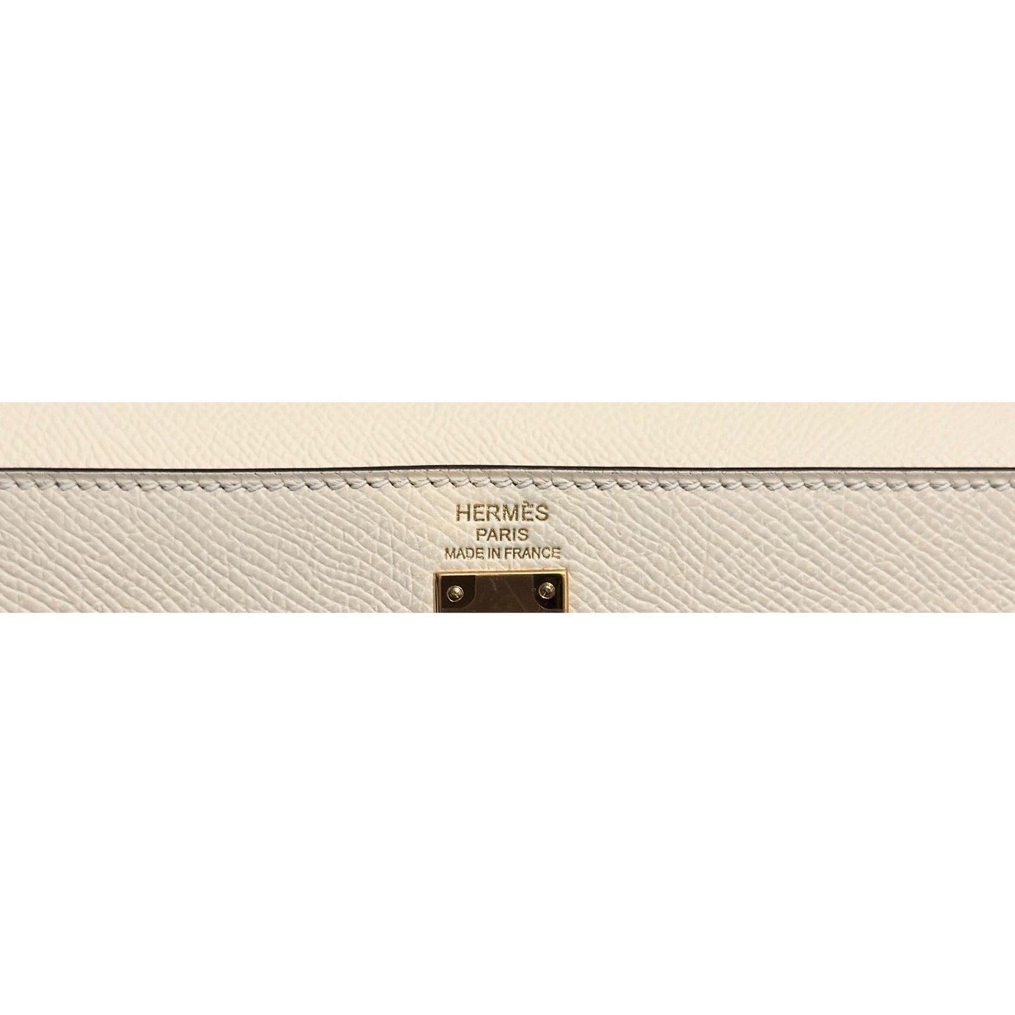 Hermes Kelly 25 Sellier Nata Cream Epsom Leather Gold Hardware