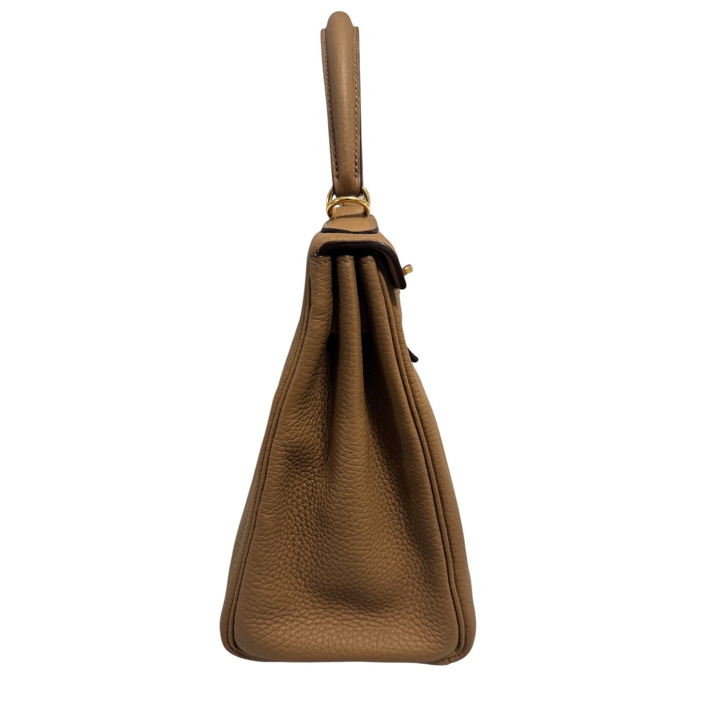 Hermes Kelly 28 Biscuit Tan Togo Leather Gold Hardware RARE