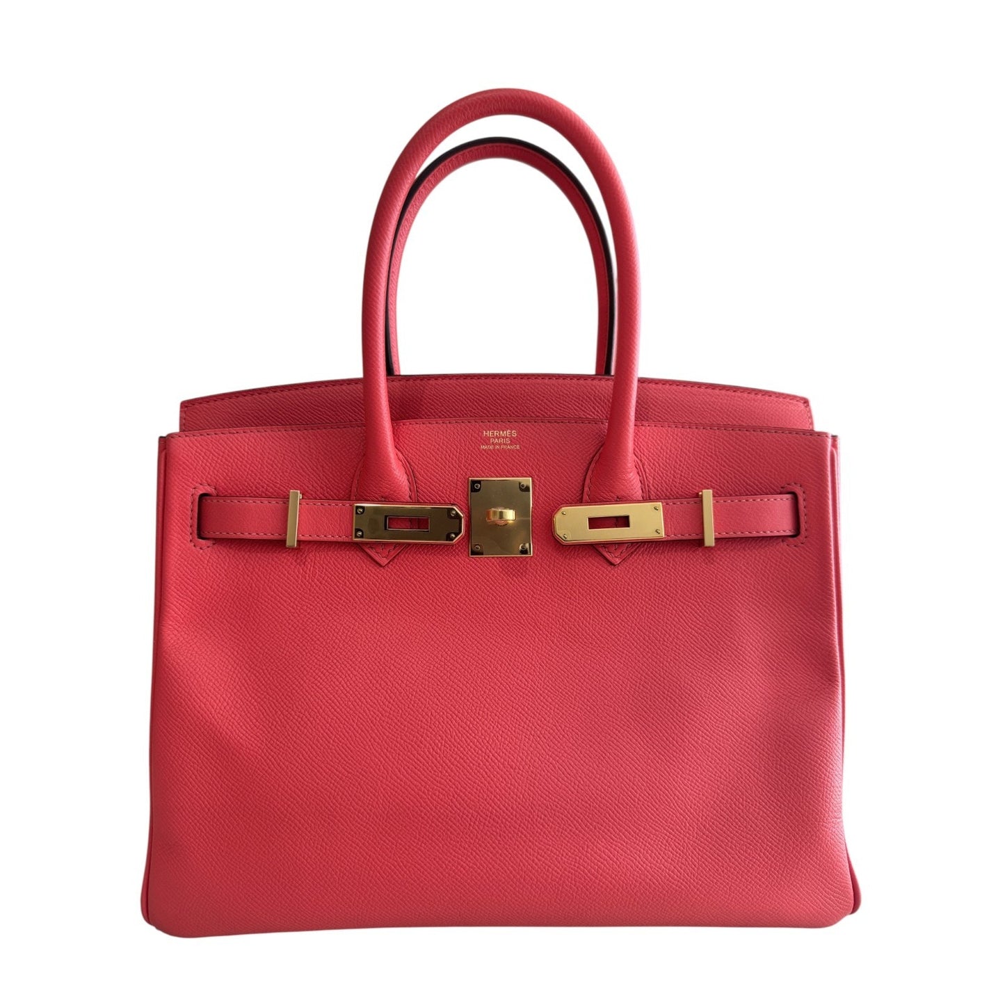 Hermes Birkin 30 Rose Jaipur Pink Epsom Leather Gold Hardware