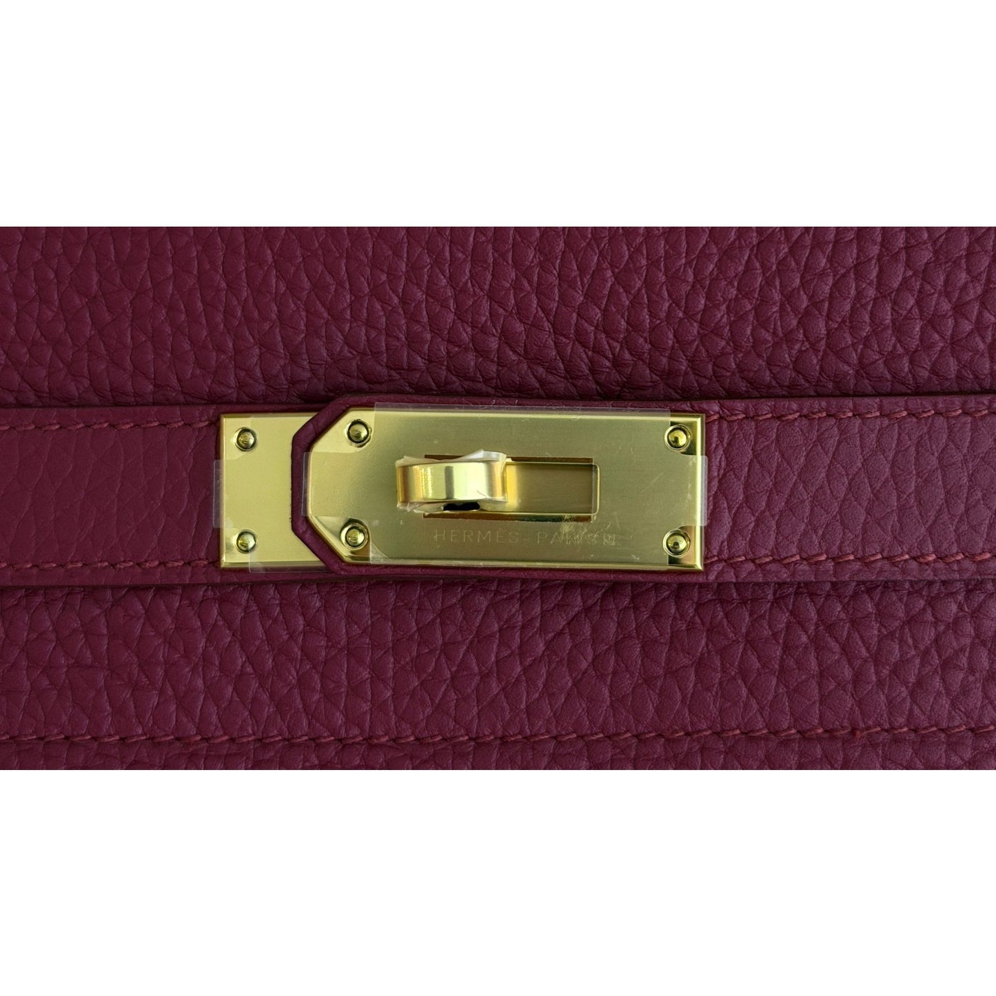 Hermes Birkin Shoulder JPG 42 Fringe Ruby Red Leather Gold Hardware RARE
