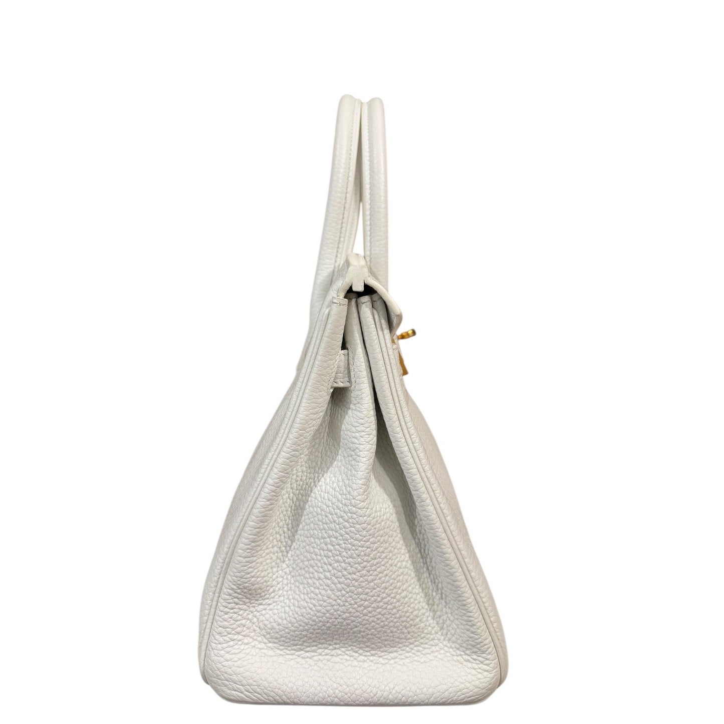 Hermes Birkin 30 White Blanc Togo Leather Gold Hardware