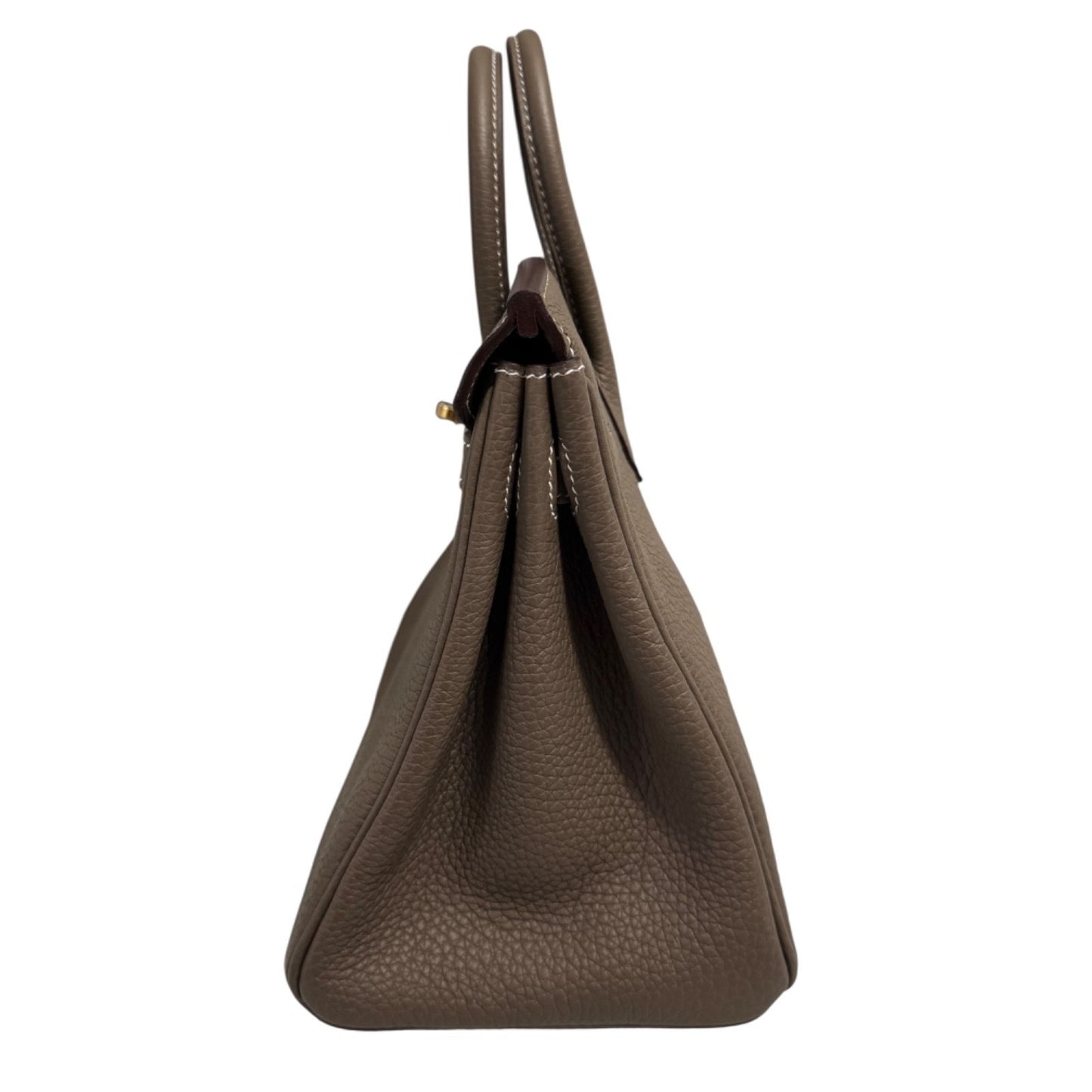 Hermes Birkin 25 Etoupe Gray Togo Leather Gold Hardware Handbag