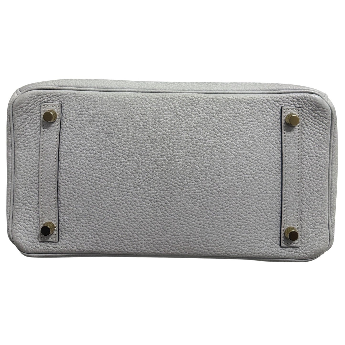 Hermes Birkin 30 Bleu Pale Blue Gray Leather Gold Hardware