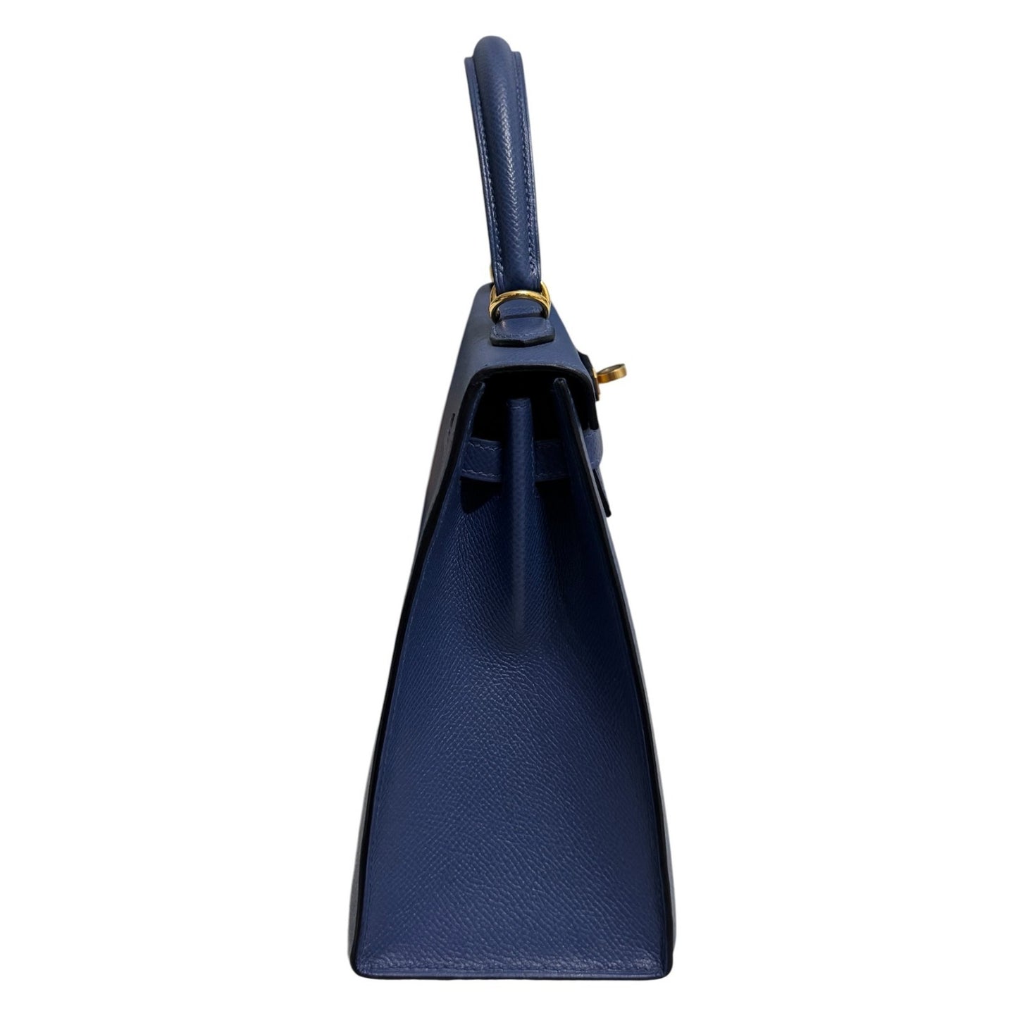 Hermes Kelly 25 Sellier Blue Brighton Epsom Gold Hardware RARE