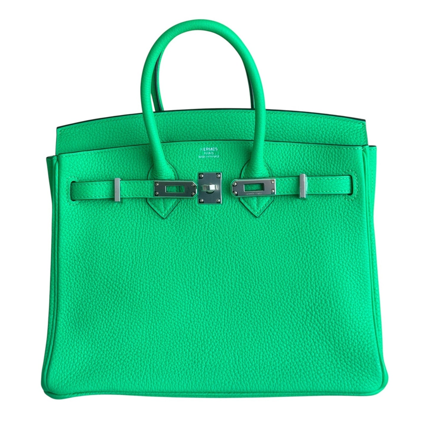 Hermes Birkin 25 Vert Comics Green Togo Leather Palladium Hardware New