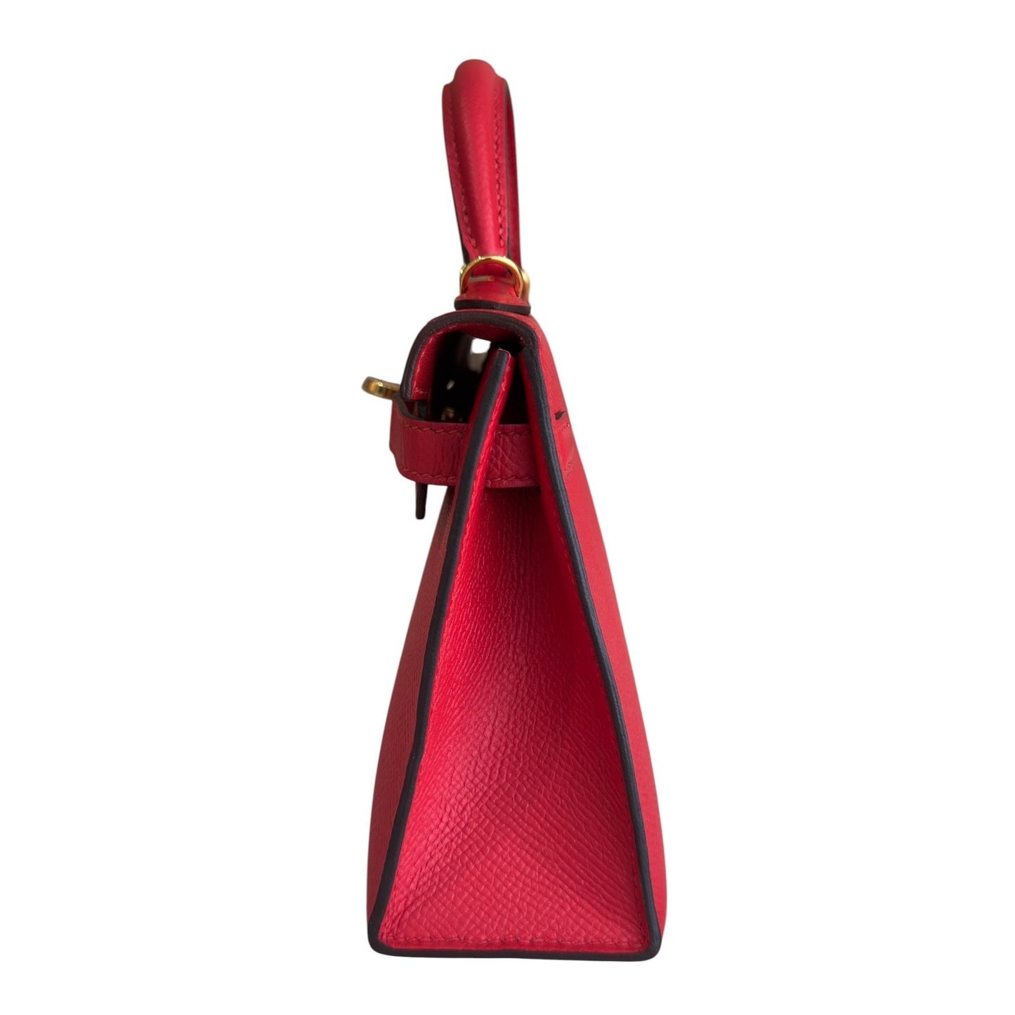 Hermes Kelly Mini 20 Rouge de Coeur Red Epsom Leather Gold Hardware RARE